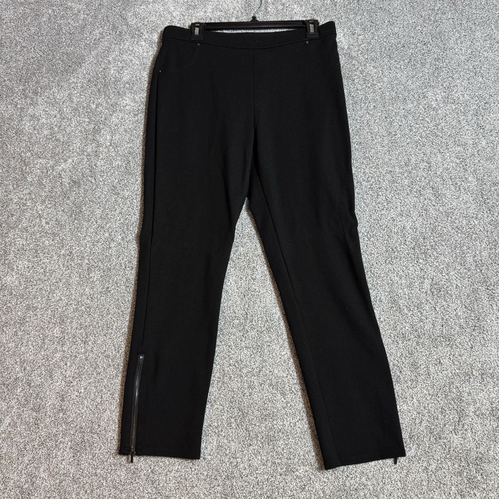 Other Susan Graver Pants Medium Ankle Zip Edgy Workwear Classic Size 32" / US 10 / IT 46 - 1 Thumbnail