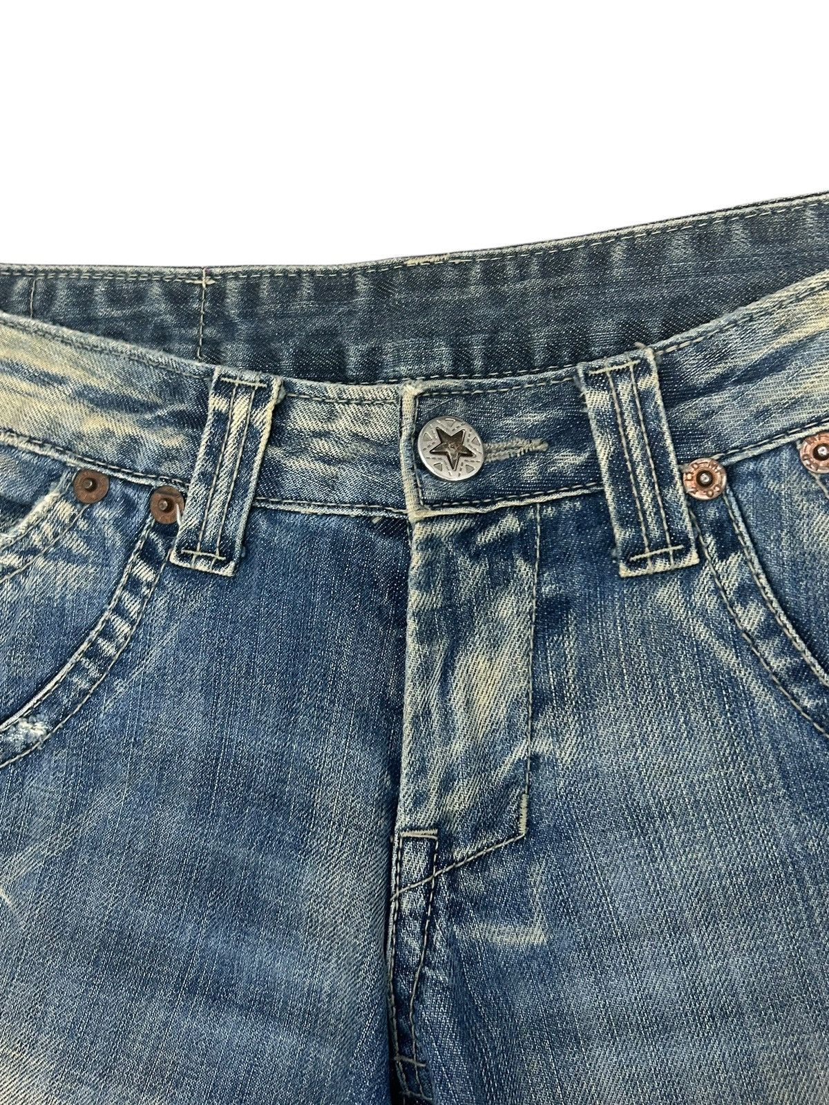 Hysteric Glamour Pep Jean Flare Mud Washed Clawn Mark Distressed Low Rise Size US 30 / EU 46 - 10 Thumbnail