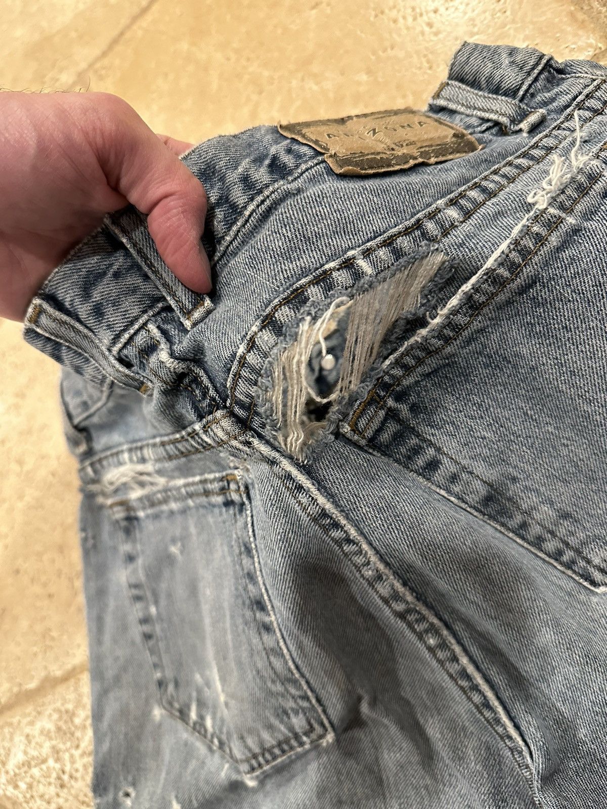 Arizona Jean Co. × Vintage Vintage Arizona Jean Company Jean Denim Painter Shorts Size US 34 / EU 50 - 8 Thumbnail