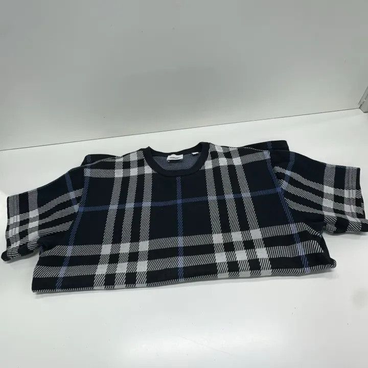 Burberry Burberry Burberry Blue Check Short Sleeve T-Shirt-2507 Size US S / EU 44-46 / 1 - 2 Thumbnail
