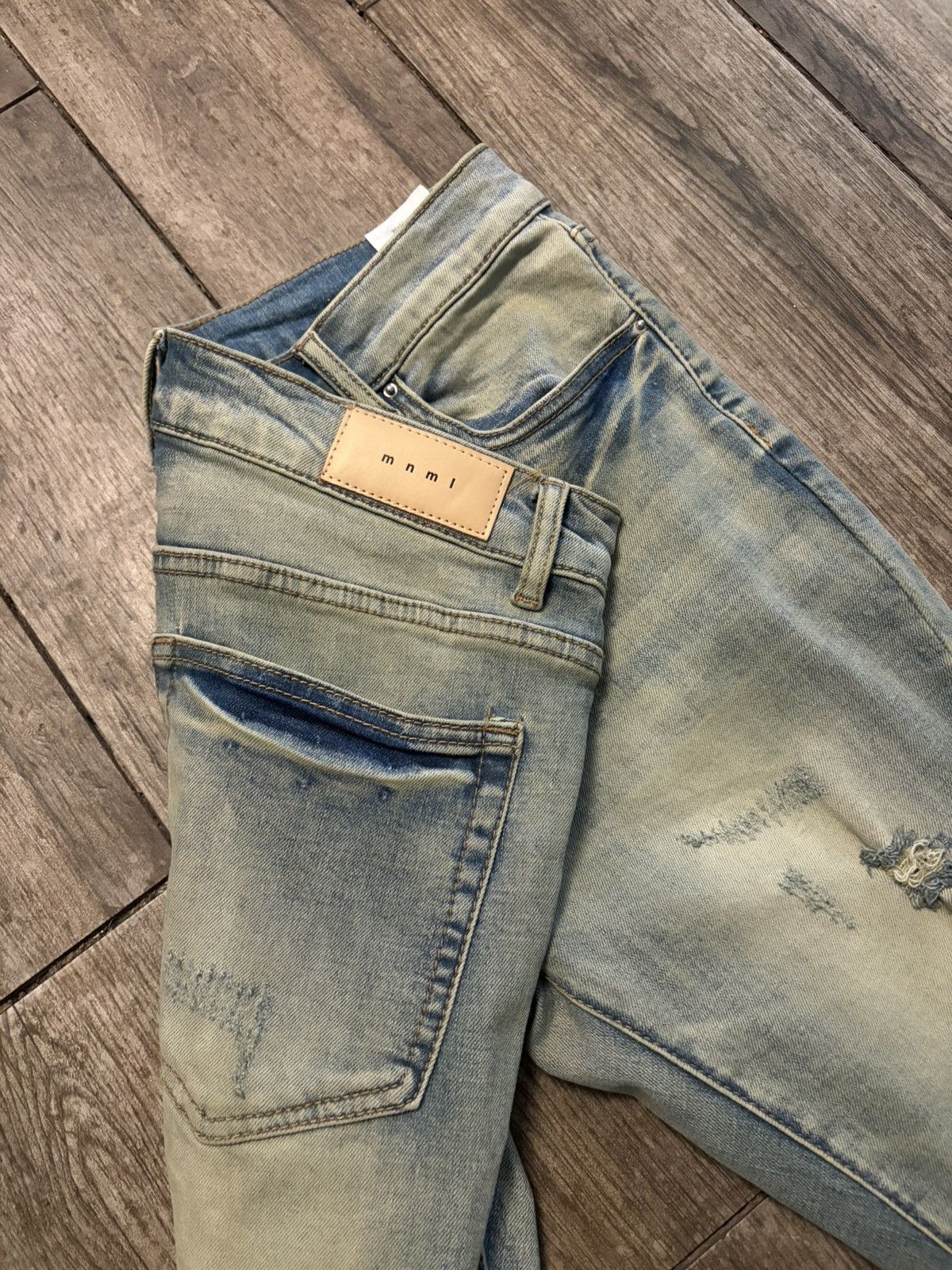 MNML Mnml X721 Dusted Skinny Denim Size US 33 - 4 Thumbnail