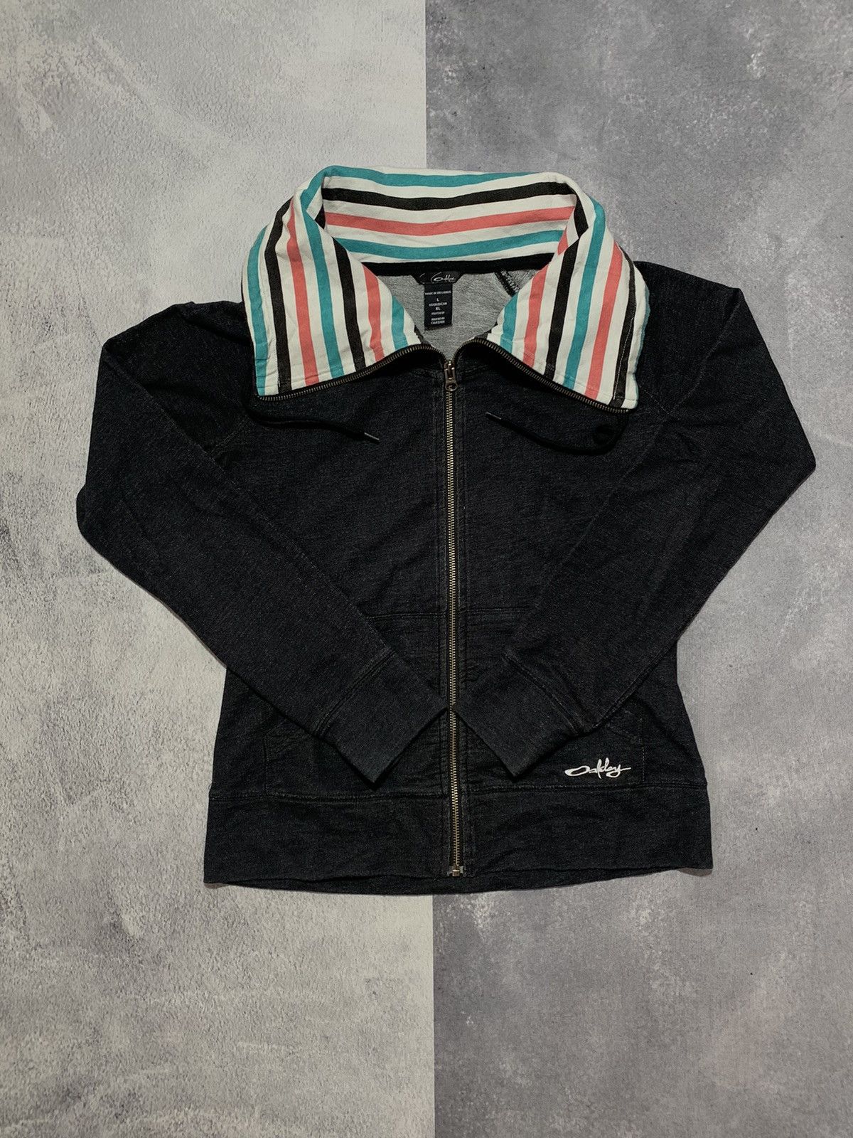 Oakley × Vintage Vintage Y2K Oakley zip sweatshirt streetwear style size L Size L / US 10 / IT 46 - 1 Thumbnail
