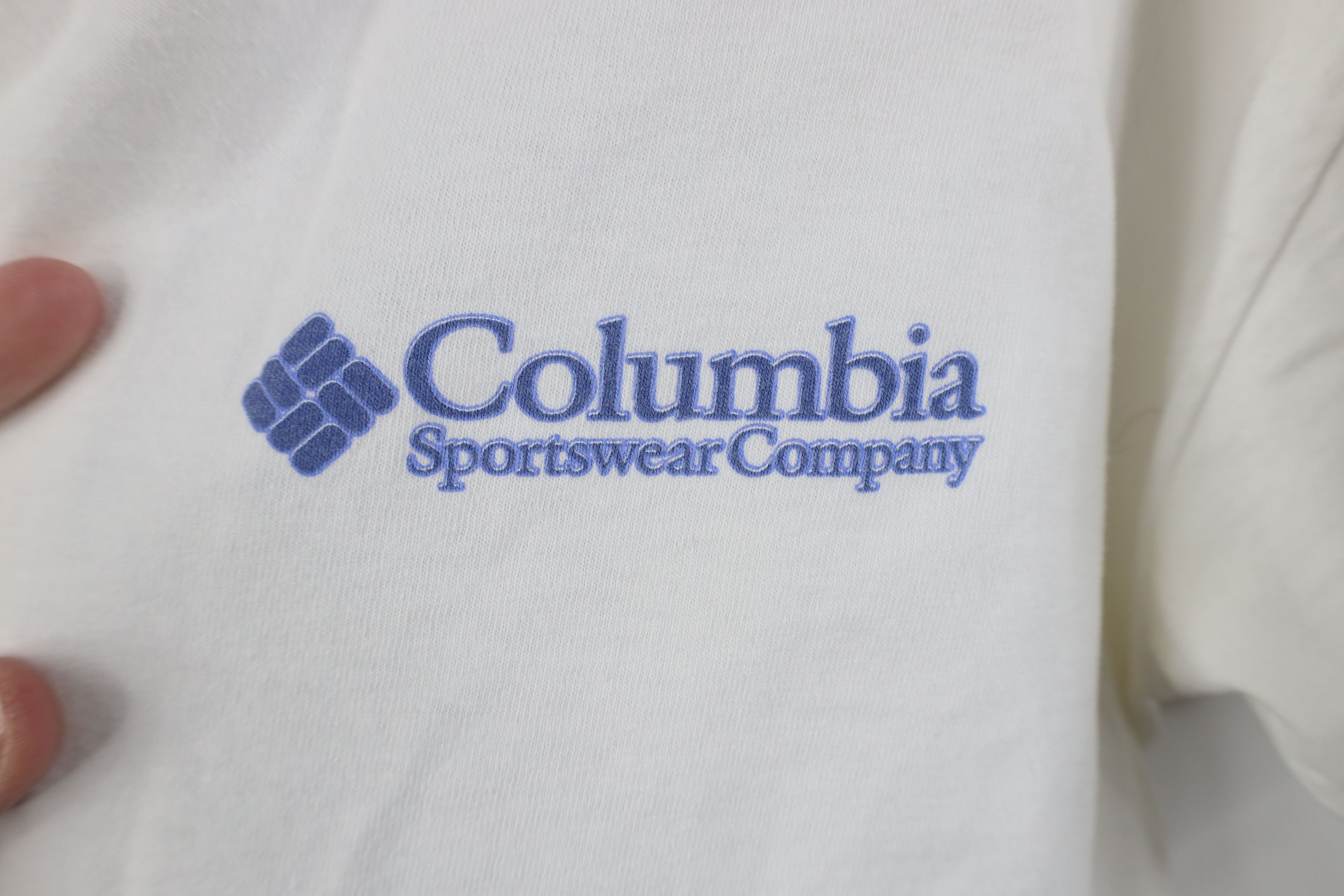 Columbia Vintage 90s Columbia Fishing Bass Short Sleeve T-Shirt White Size US L / EU 52-54 / 3 - 4 Thumbnail