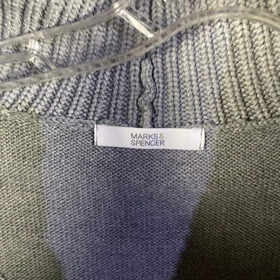 Marks & Spencer Marks & Spenser Sweater Women's 10 UK Gray Cowl Neck Knit Size L / US 10 / IT 46 - 3 Thumbnail