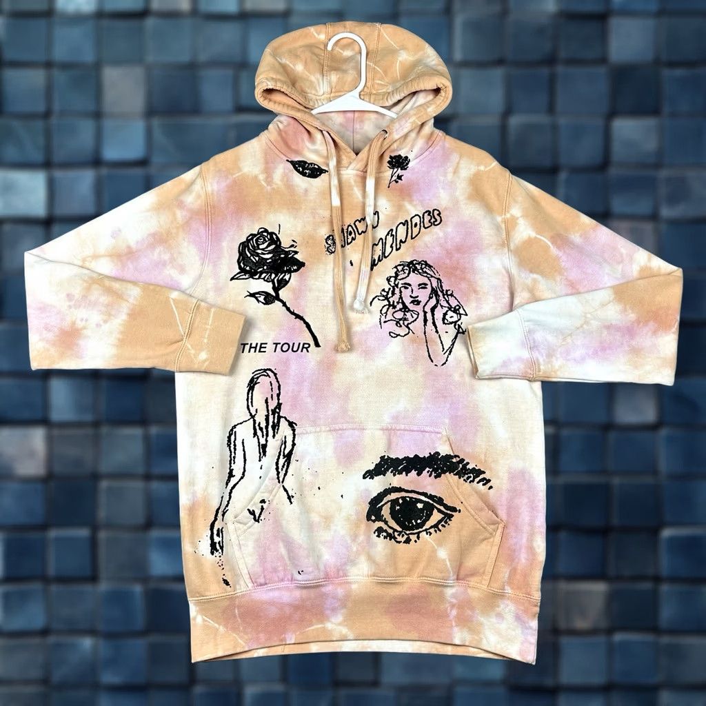 Pinko Shawn Mendes Hoodie Mens Small Orange Pink Tie Dye Long Sleeve Hooded Pullover 2019 GUC Size US S / EU 44-46 / 1 - 1 Thumbnail