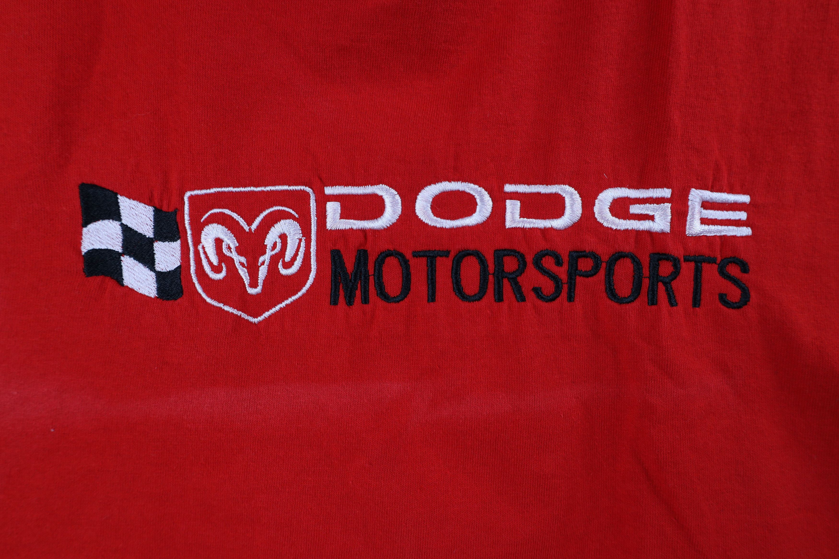 Vintage Vintage NASCAR Spell Dodge Motorsports Racing T-Shirt Red Size US L / EU 52-54 / 3 - 4 Thumbnail
