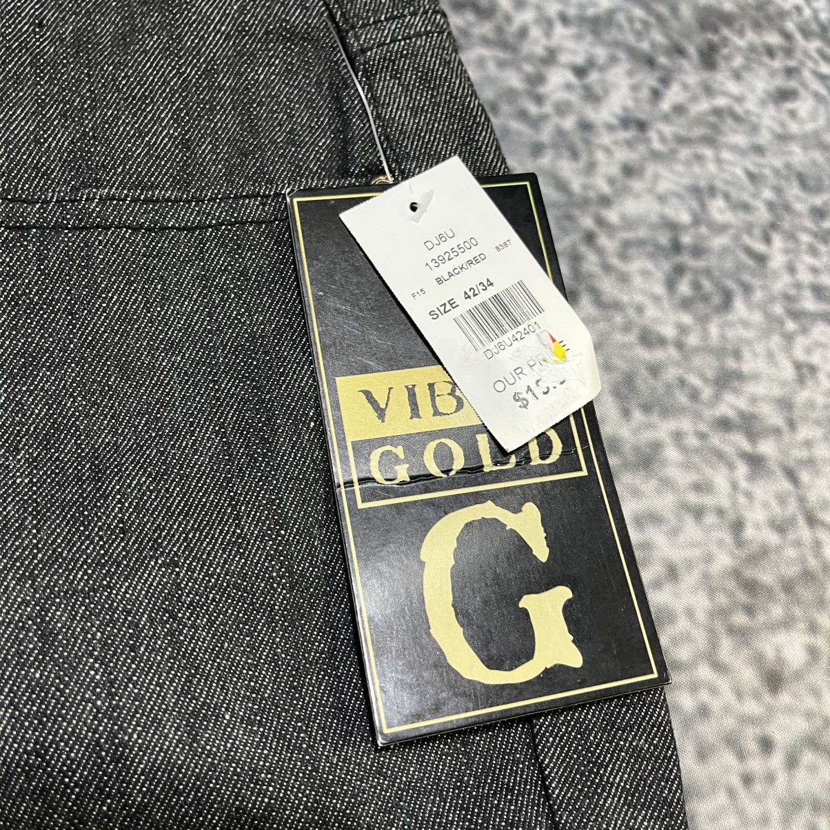 Vintage Vintage Y2K Vibes Gold Embroidered Grunge Skater Baggy Jeans Size US 42 / EU 58 - 6 Thumbnail