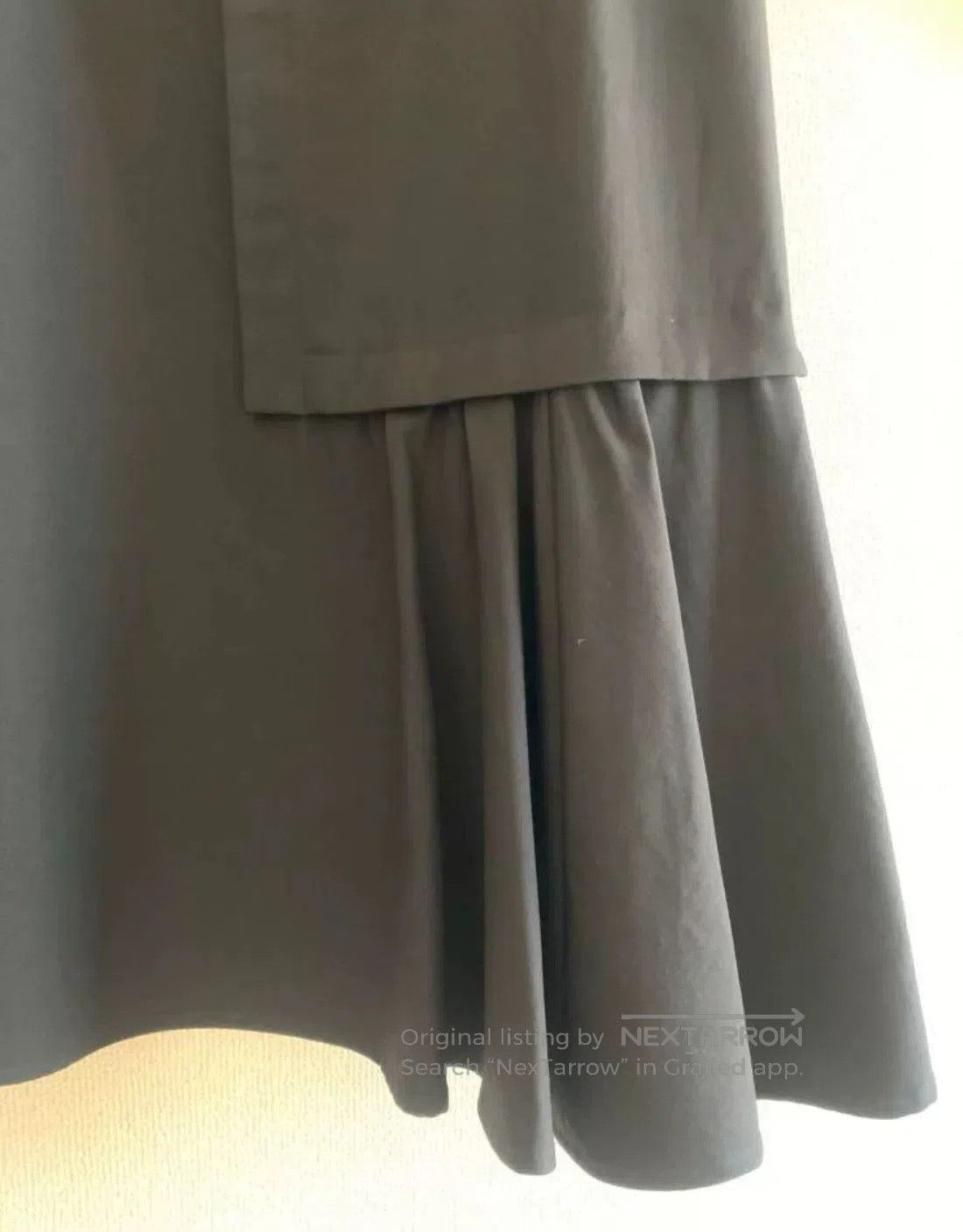 Yohji Yamamoto Yohji Yamamoto Noir Black Midi Skirt. Size 37" - 4 Thumbnail