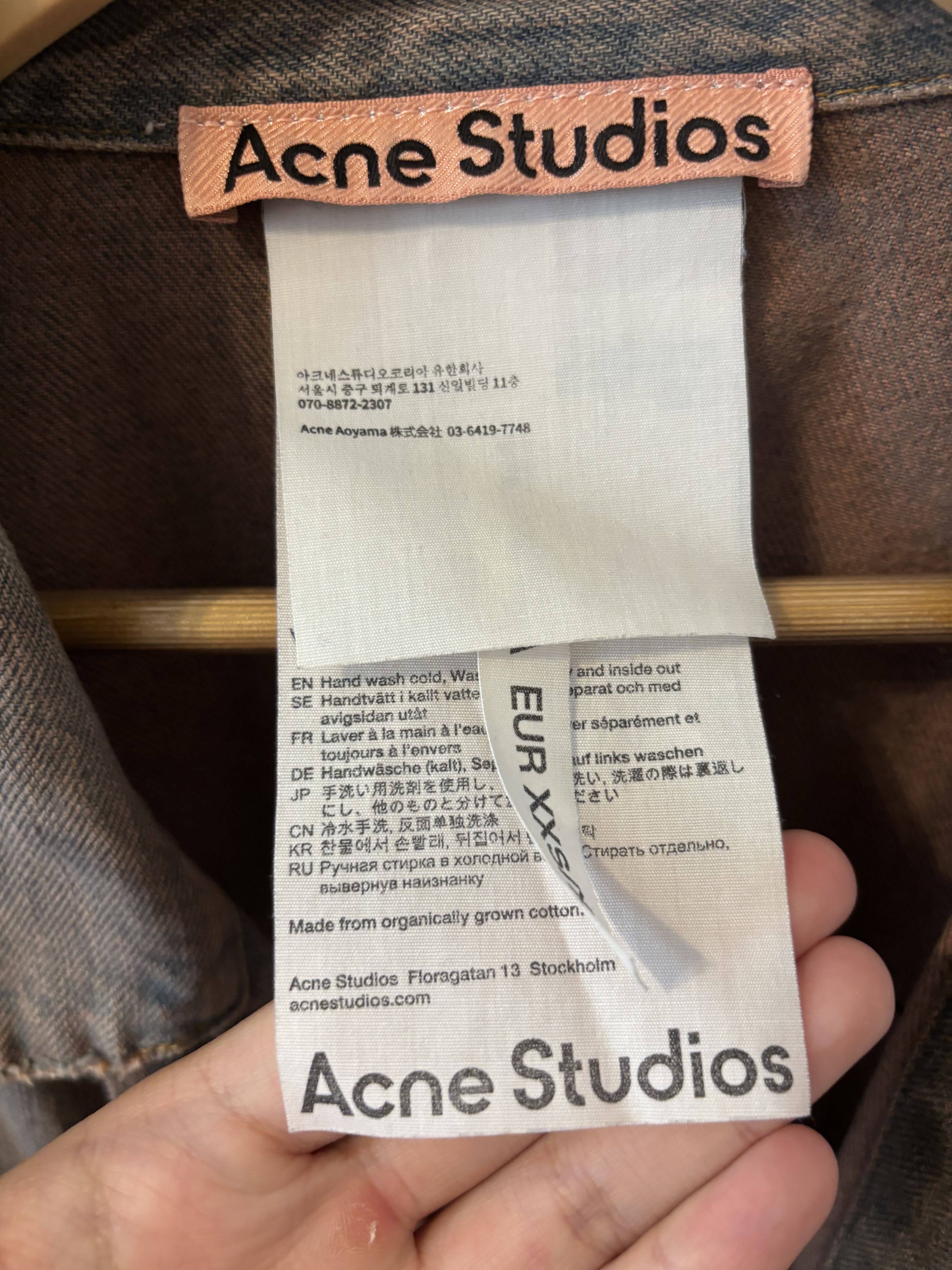 Acne Studios Acne Studios Washed Denim Jacket Size US XS / EU 42 / 0 - 5 Thumbnail