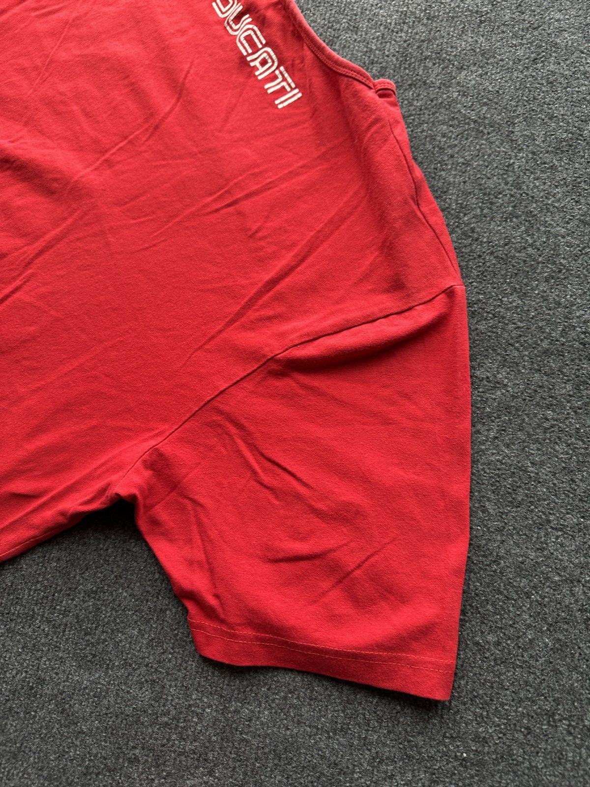 Ducati DUCATI 🚨 RACING RED TEE BIG LOGO MOTORCYCLE MOTO SPORT Size US XL / EU 56 / 4 - 11 Thumbnail