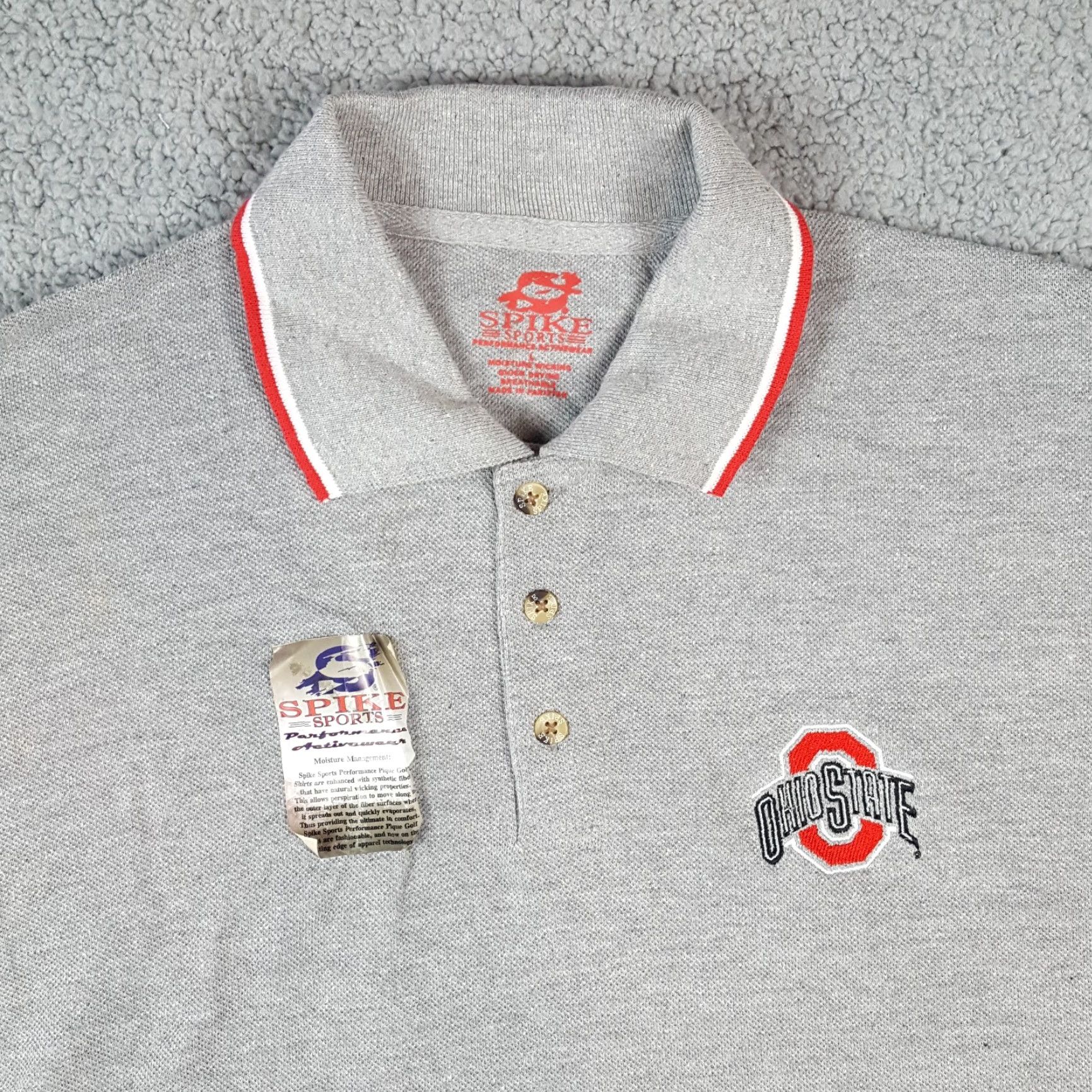 Vintage Ohio State Buckeyes College Football Size L Preppy Polo Golf Shirt Sports OSU Size US L / EU 52-54 / 3 - 2 Thumbnail