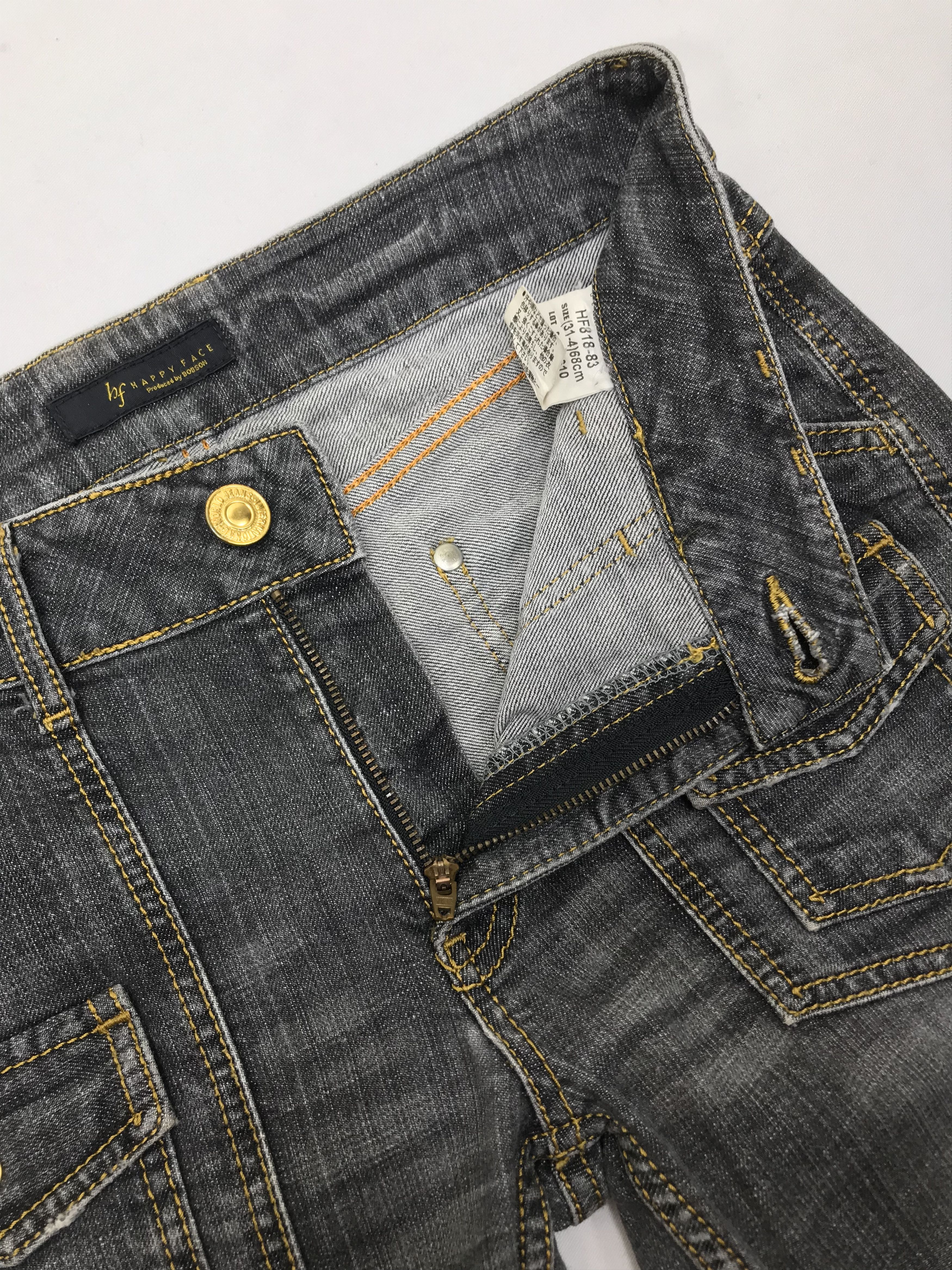 Vintage Vintage Bobson Faded Black Bush Flare Jeans Size 27" / US 4 / IT 40 - 9 Thumbnail