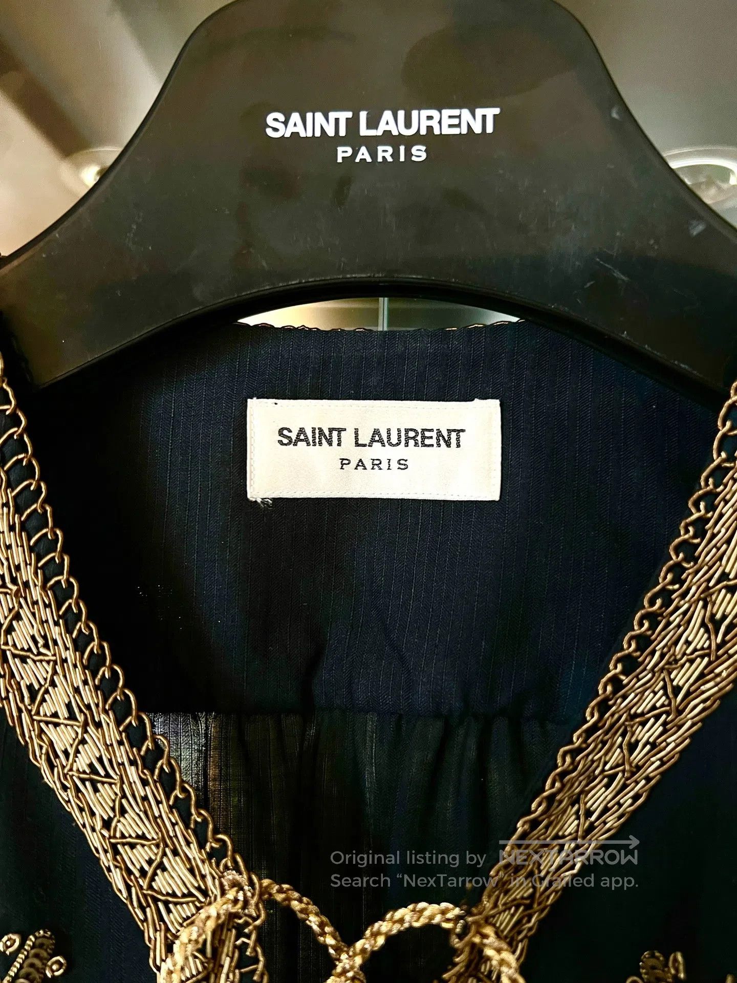 Saint Laurent Paris Saint Laurent Paris size 39 Fireworks Shirt Black Metal Fl Size US S / EU 44-46 / 1 - 3 Thumbnail