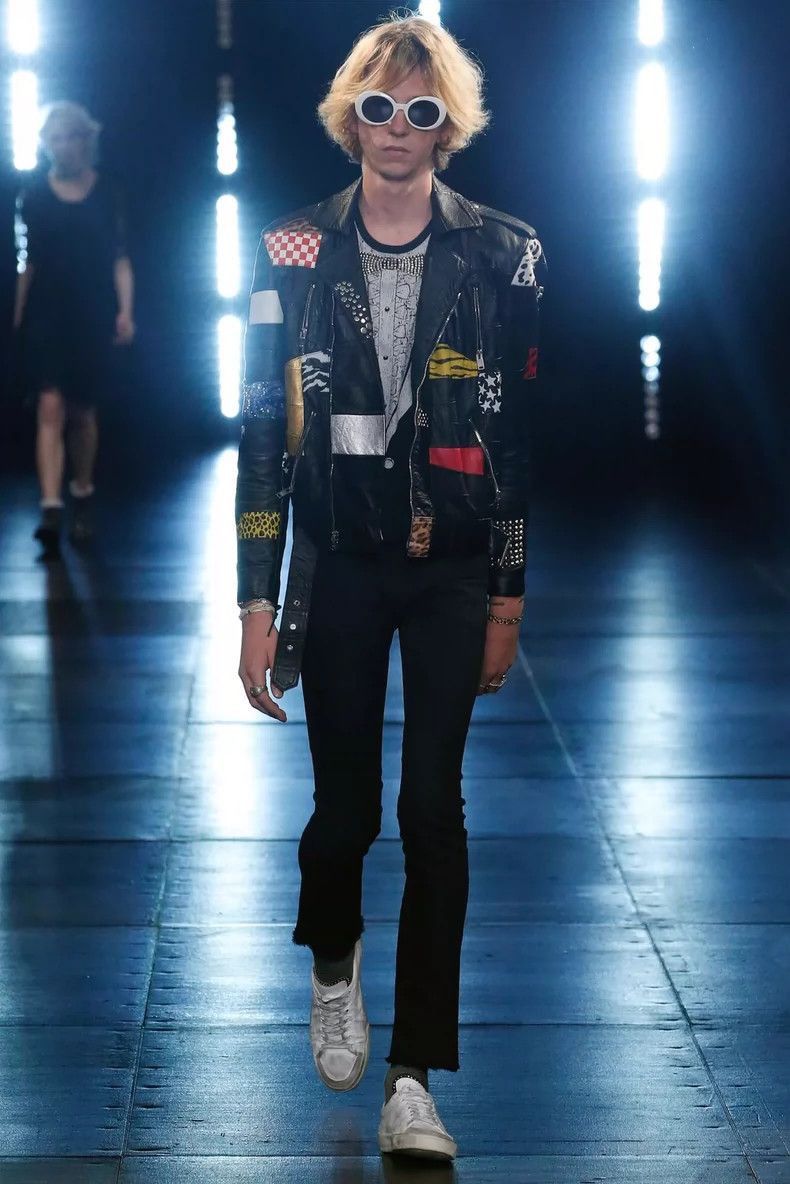 Saint Laurent Paris Saint Laurent Paris Multi element splicing leather jacket-2 Size US S / EU 44-46 / 1 - 6 Thumbnail