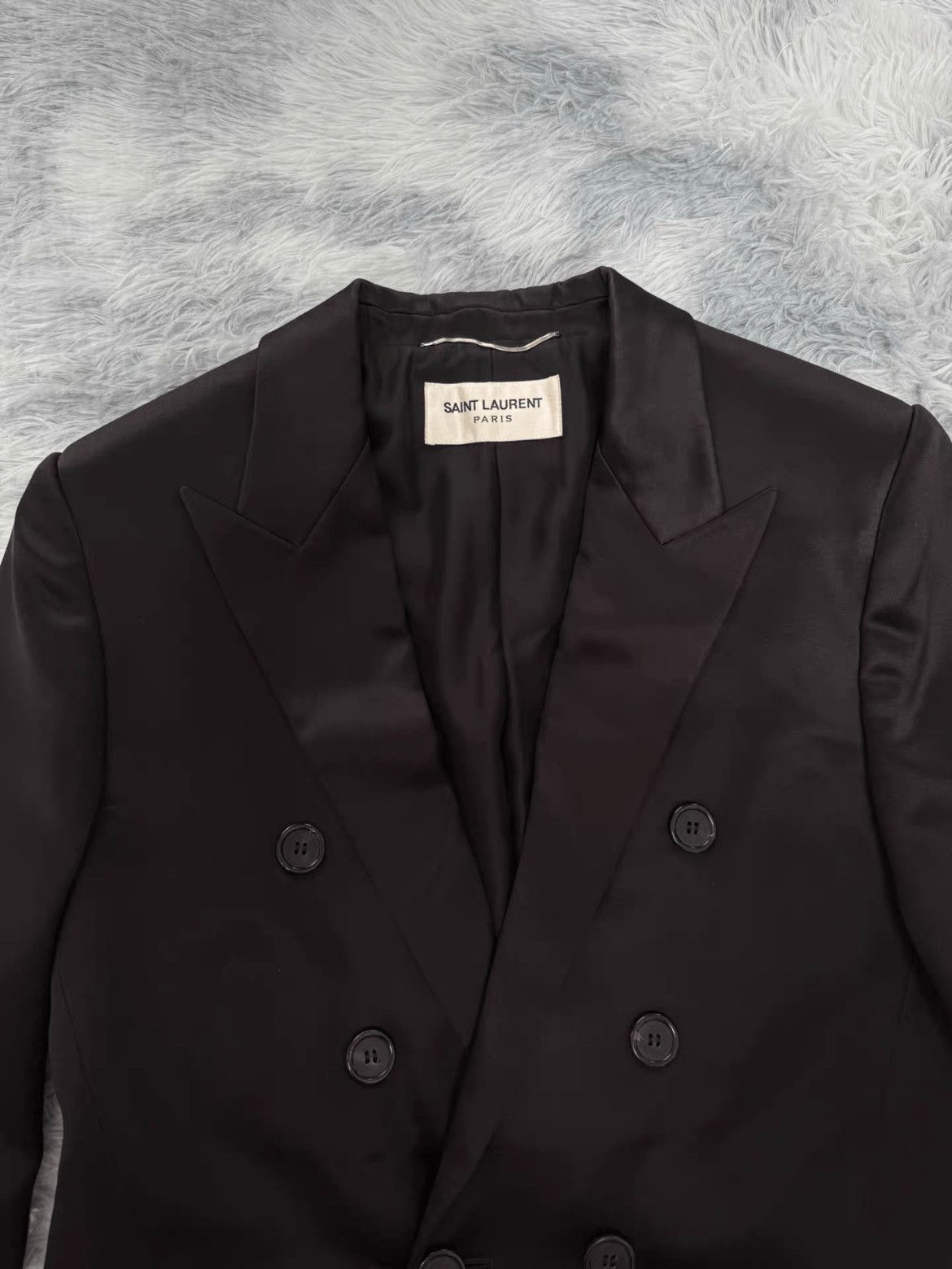 Saint Laurent Paris Saint Laurent Paris Sz 48 Saint Laurent Paris Silk Blazer Size US M / EU 48-50 / 2 - 4 Thumbnail