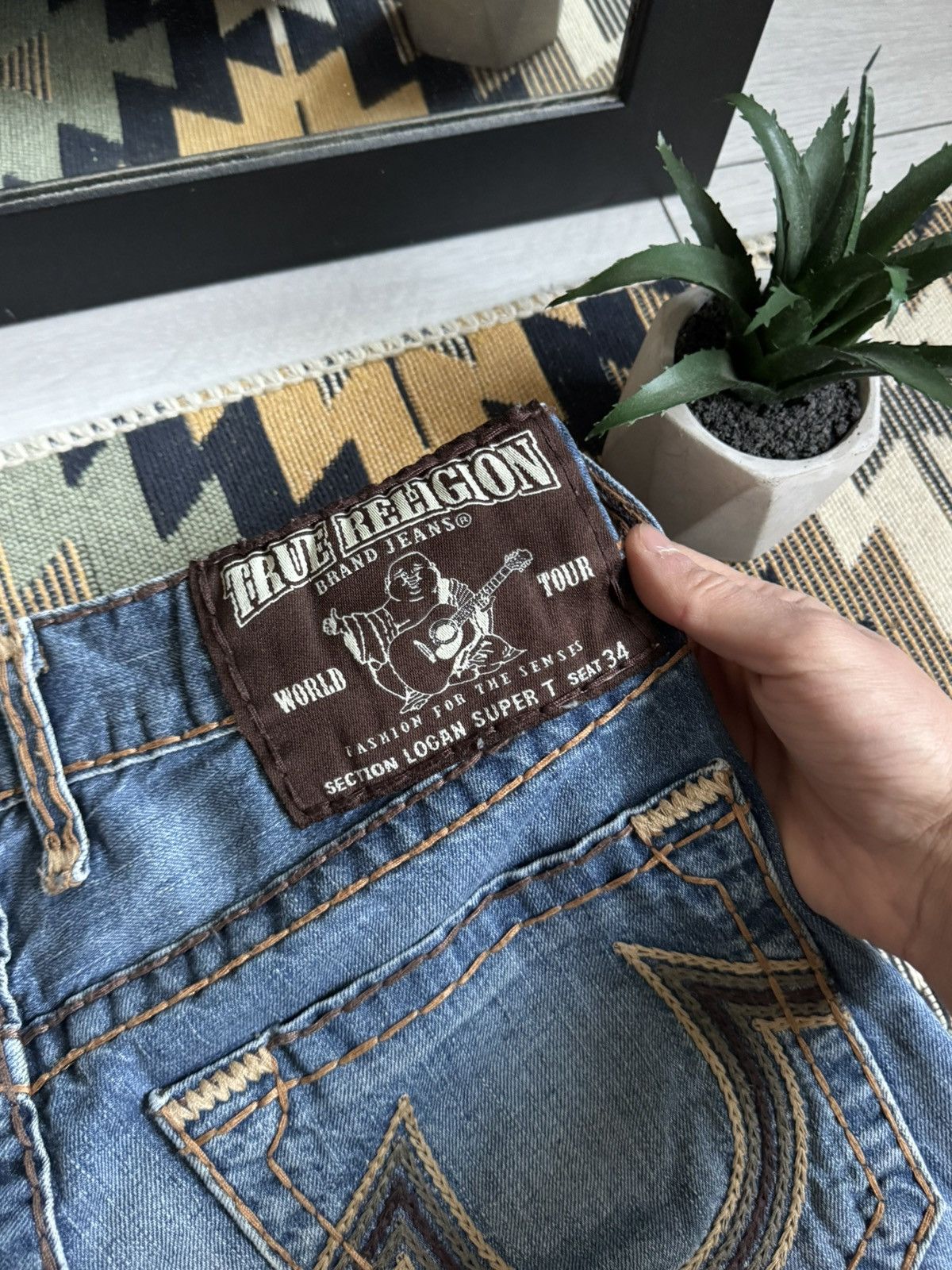 True Religion Vintage True Religion USA Hype Baggy Denim Jeans Size US 32 / EU 48 - 8 Thumbnail