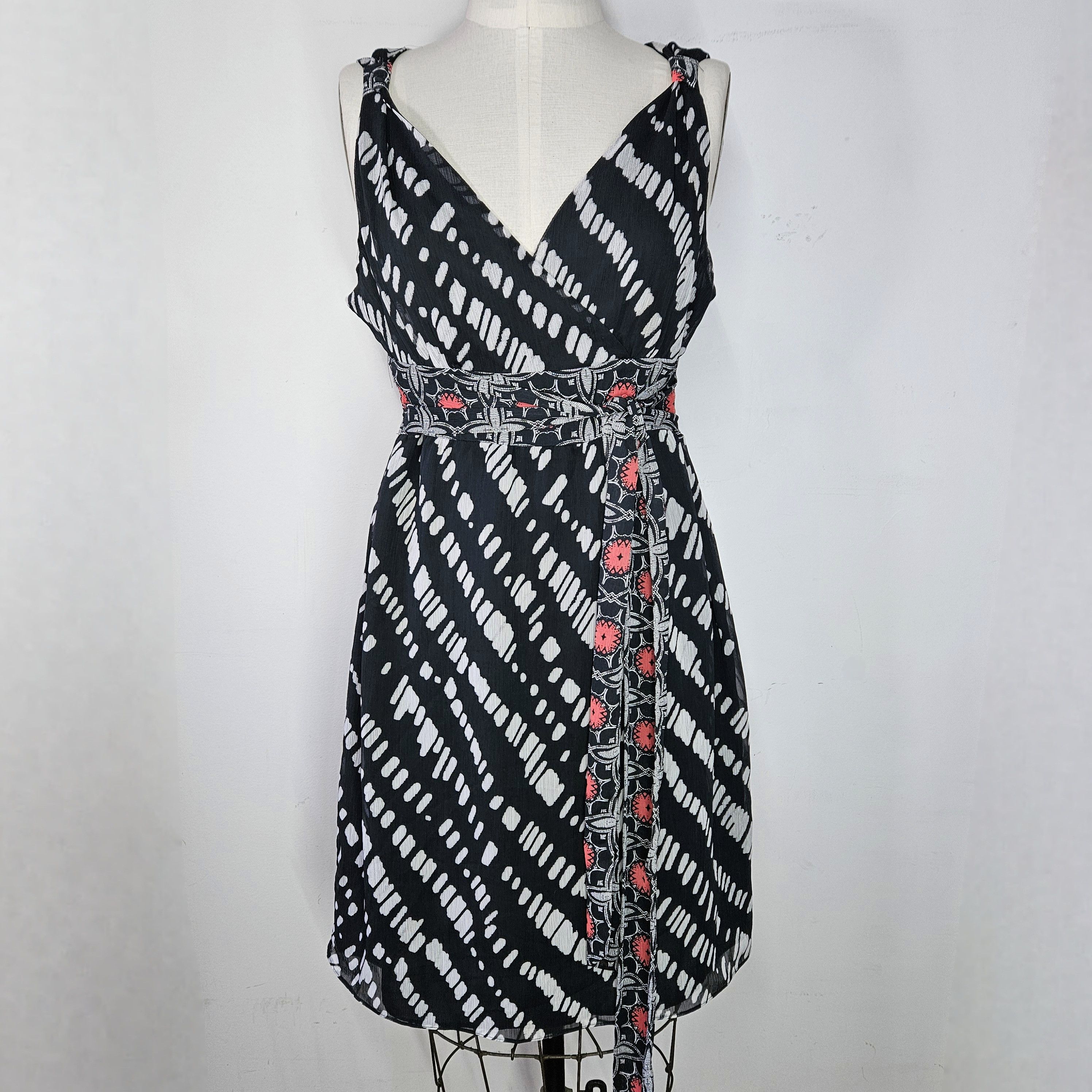 Other Axcess Size L Dress Belted Waist Sleeveless Bias Size L / US 10 / IT 46 - 1 Thumbnail
