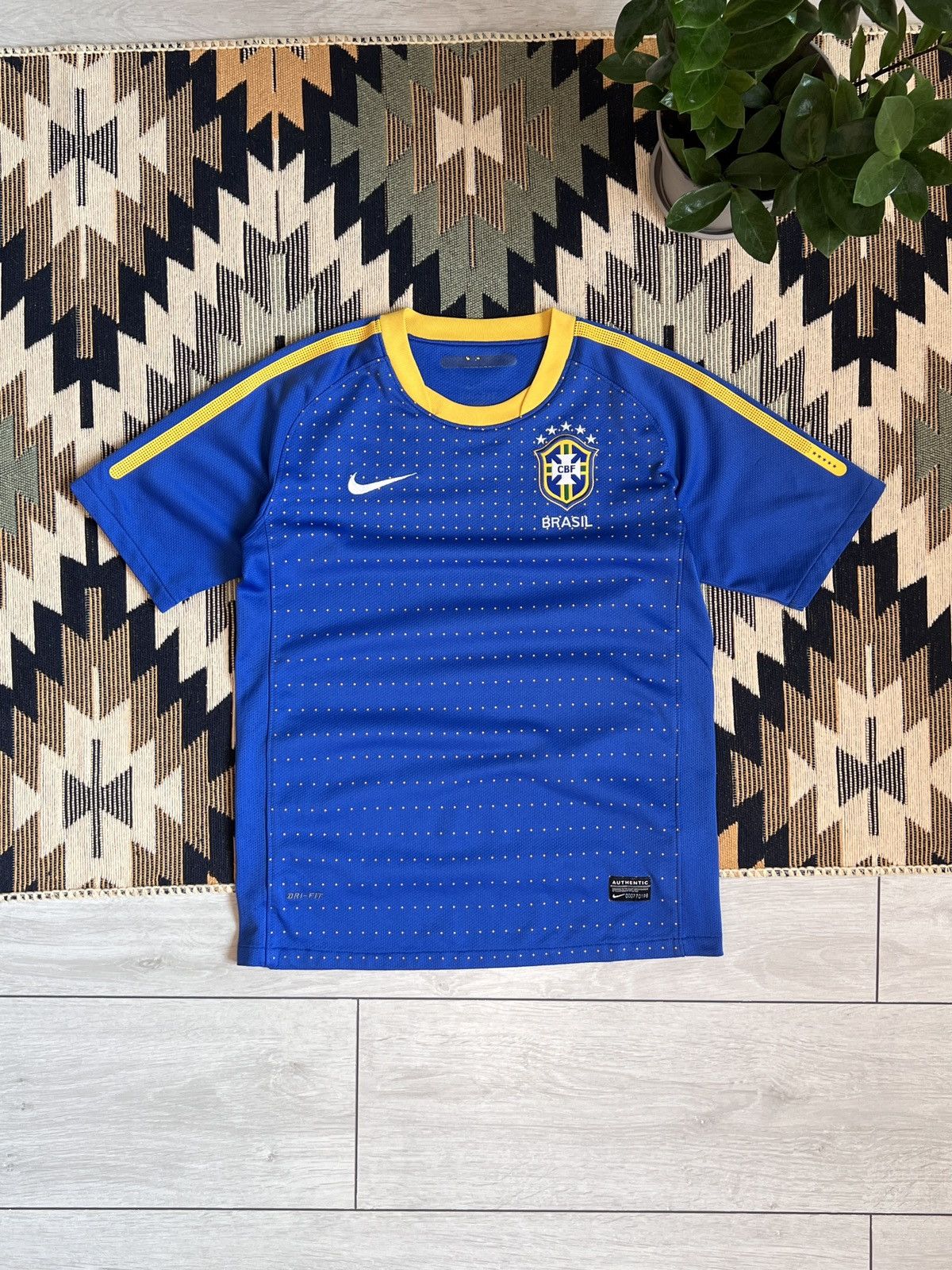 Nike Nike Brazil Blokecore Soccer Jersey Size US XS / EU 42 / 0 - 1 Thumbnail