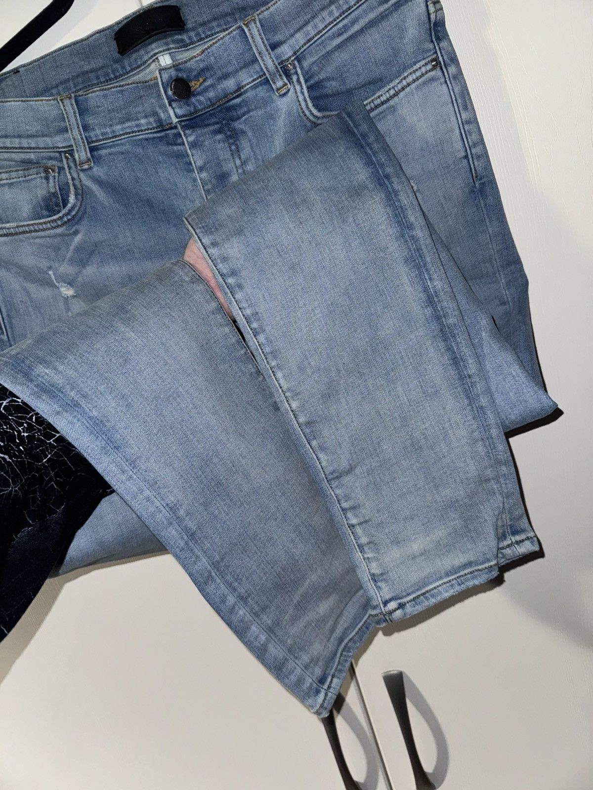Amiri AMIRI SCRIPT LOGO BLUE JEANS Size US 34 / EU 50 - 6 Thumbnail