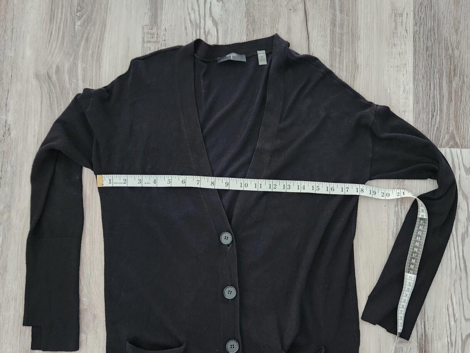 Elie Tahari Tahari Sweater Medium Black V Neck Button Down cardigan Size M / US 6-8 / IT 42-44 - 6 Thumbnail