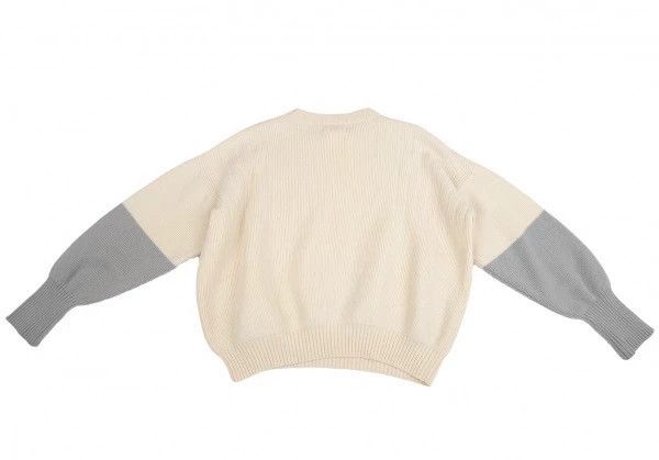 Yohji Yamamoto Yohji Yamamoto Men's two-tone wool knit sweater Size US M / EU 48-50 / 2 - 5 Thumbnail