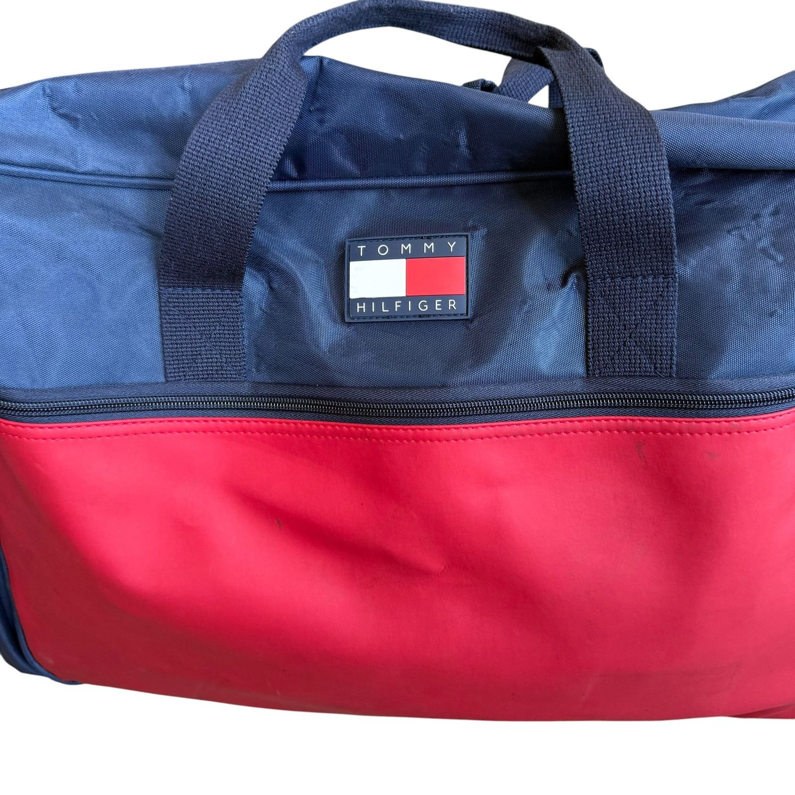 Tommy Hilfiger Vintage Tommy Hilfiger Duffle Bag Red Blue Size ONE SIZE - 2 Thumbnail