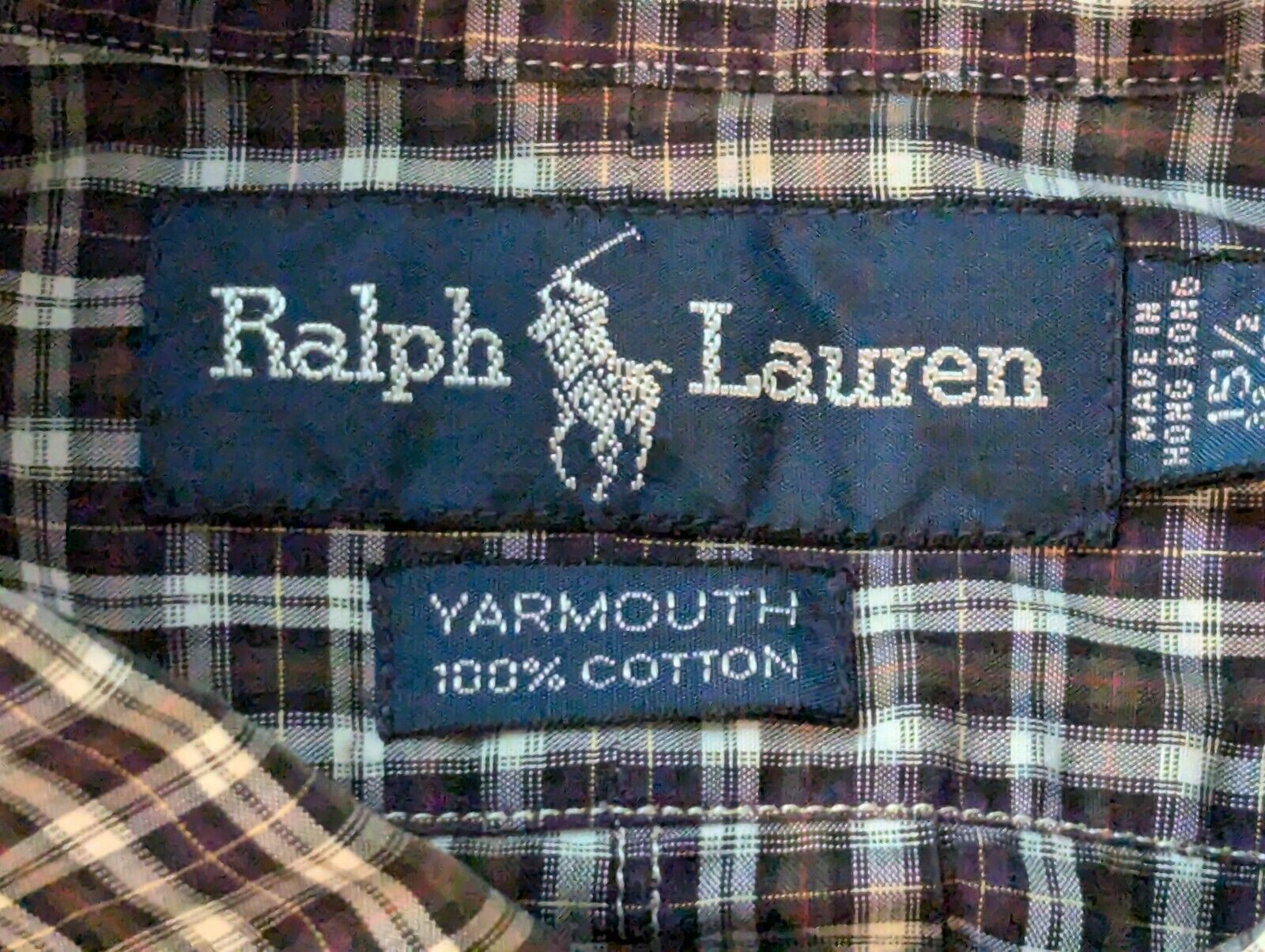 Ralph Lauren Ralph Lauren Yarmouth Button Down Shirt 15.5 32/33 Plaid LS Size US S / EU 44-46 / 1 - 4 Thumbnail