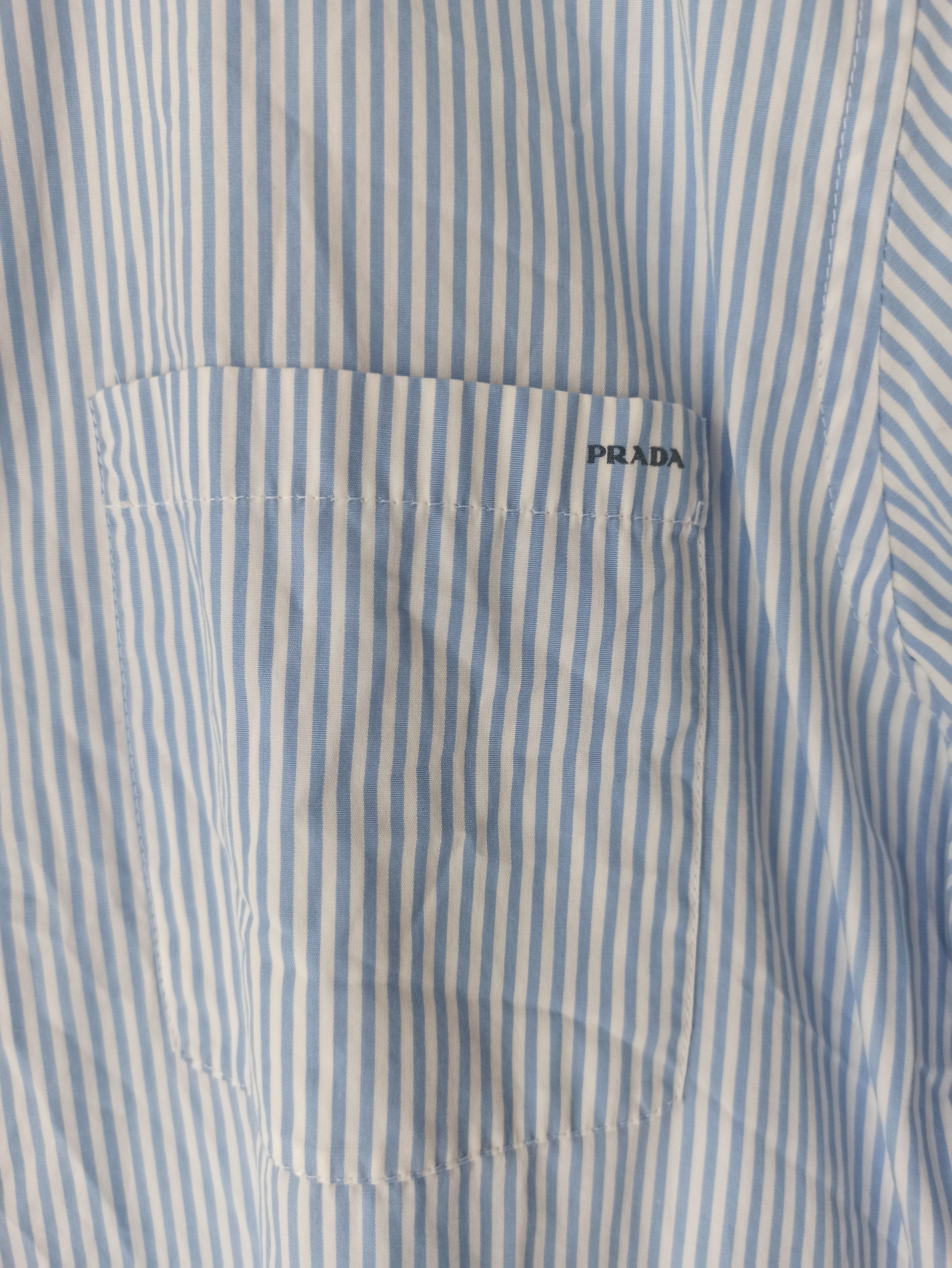 Prada Vintage Prada striped shirt Size US L / EU 52-54 / 3 - 5 Thumbnail