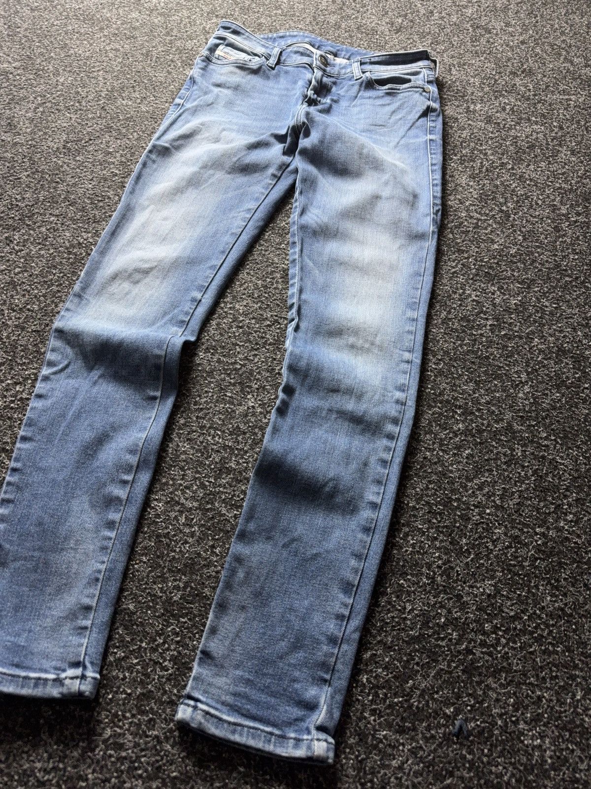 Diesel Luxury 00s Y2K Diesel SLANDY Super Skinny Jeans Light Wash Size 28" / US 6 / IT 42 - 3 Thumbnail