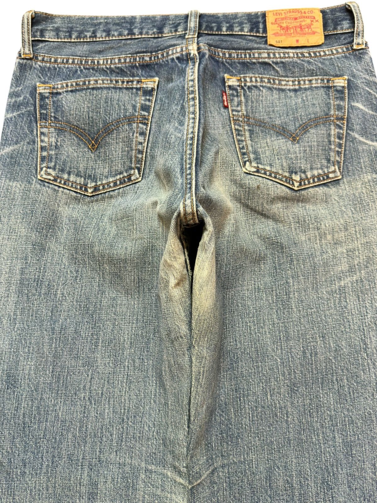 Levi's Vintage Levi’s 501 Mudwash Distressed Denim Size US 31 - 5 Thumbnail