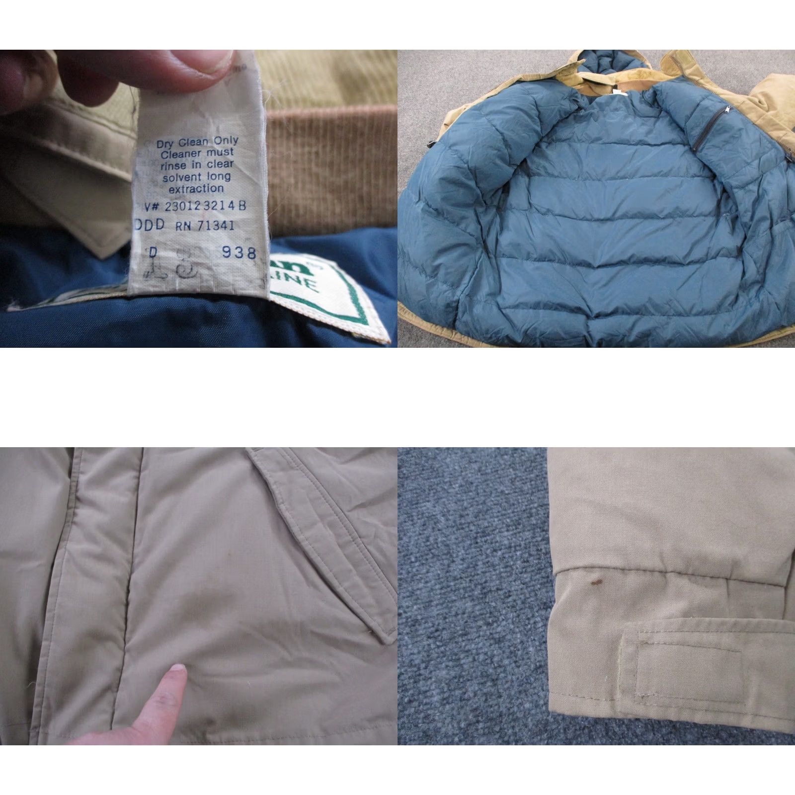 Vintage VINTAGE L.L. Bean Jacket Mens L Beige Goose Down Puffer Outdoors Camping USA Made Size US L / EU 52-54 / 3 - 8 Thumbnail