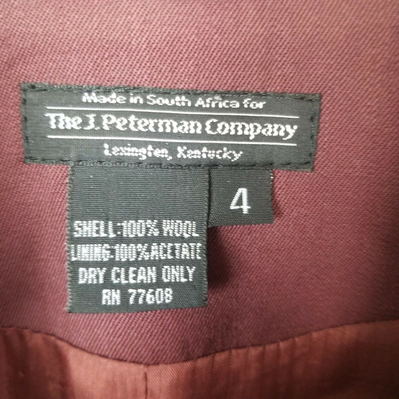 J. Peterman Vintage J. Peterman Womens Wool Blazer Classic Preppy 4 Size S / US 4 / IT 40 - 6 Thumbnail