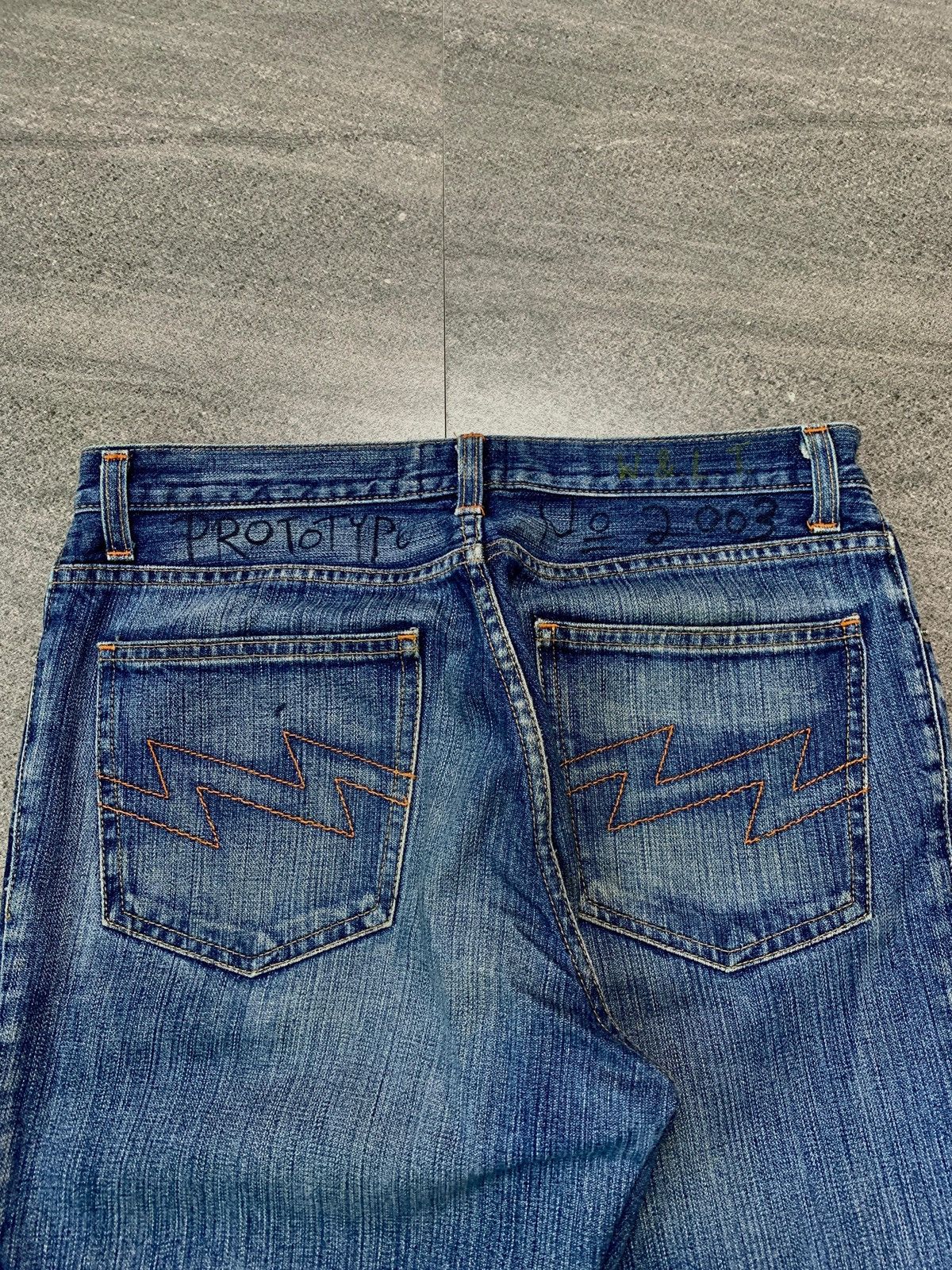 Walter Van Beirendonck FREE TAX! 2003 W&LT Reconstructed Bootcut Denim Jeans Size US 32 / EU 48 - 10 Thumbnail