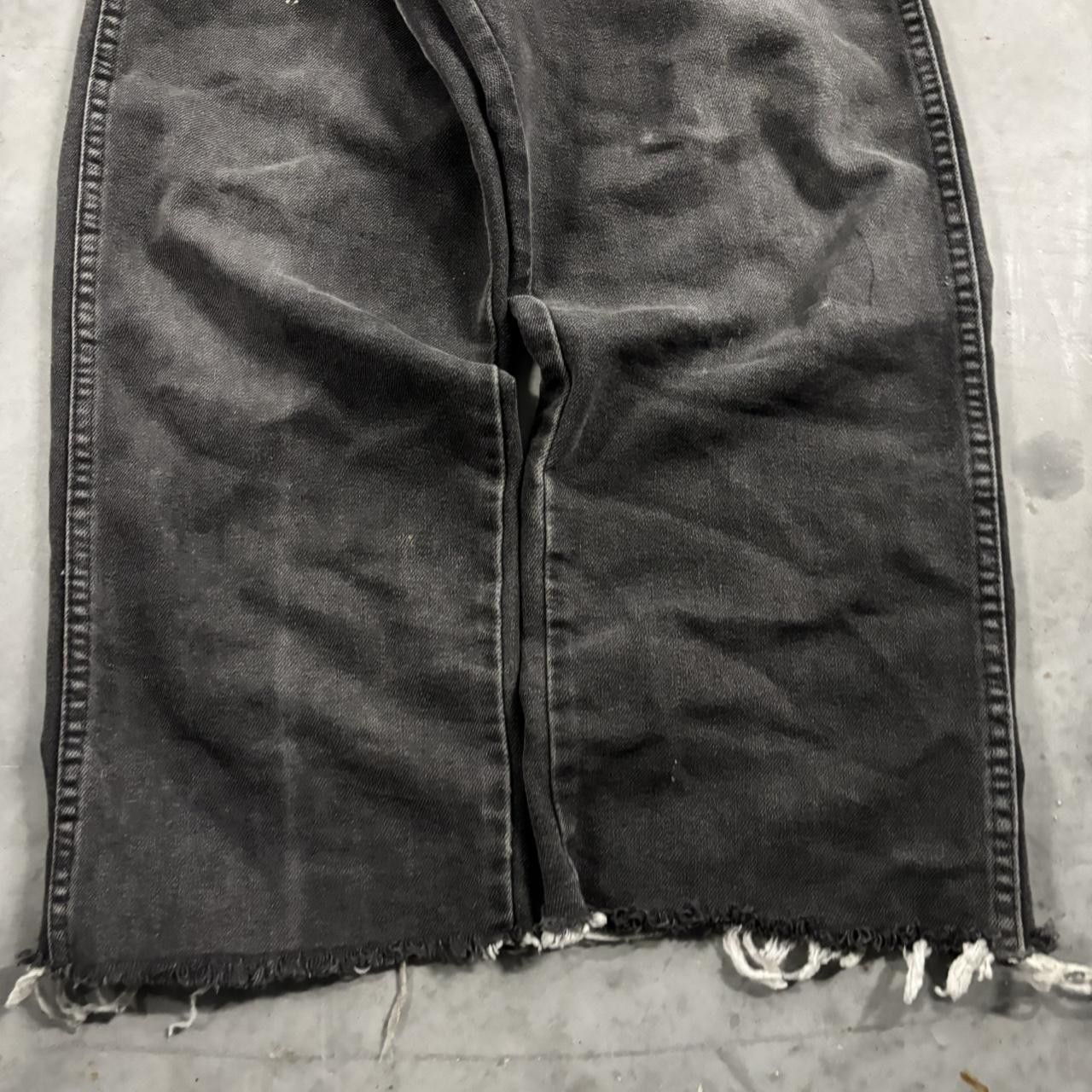 Vintage Crazy Vintage Y2K/2000s Grunge Faded Black Denim Jeans! 34x25 Size US 34 / EU 50 - 6 Thumbnail
