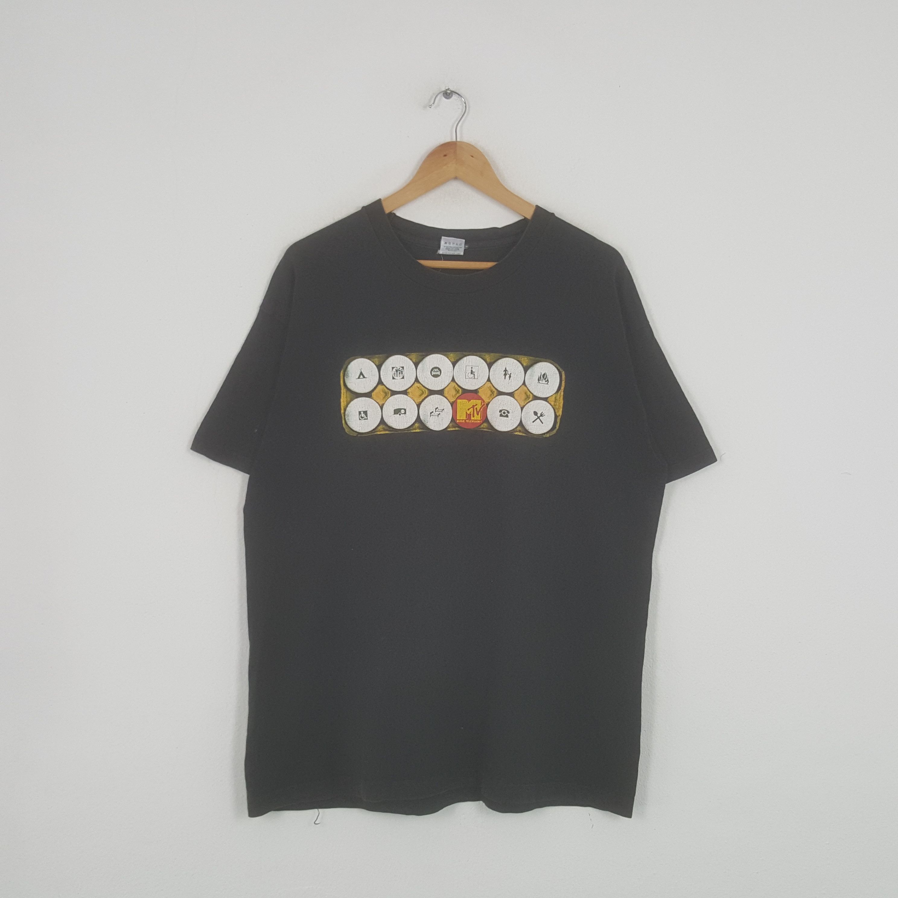 Mtv × Vintage Vintage MTV Music Television American Promo T-shirt Size US L / EU 52-54 / 3 - 1 Thumbnail