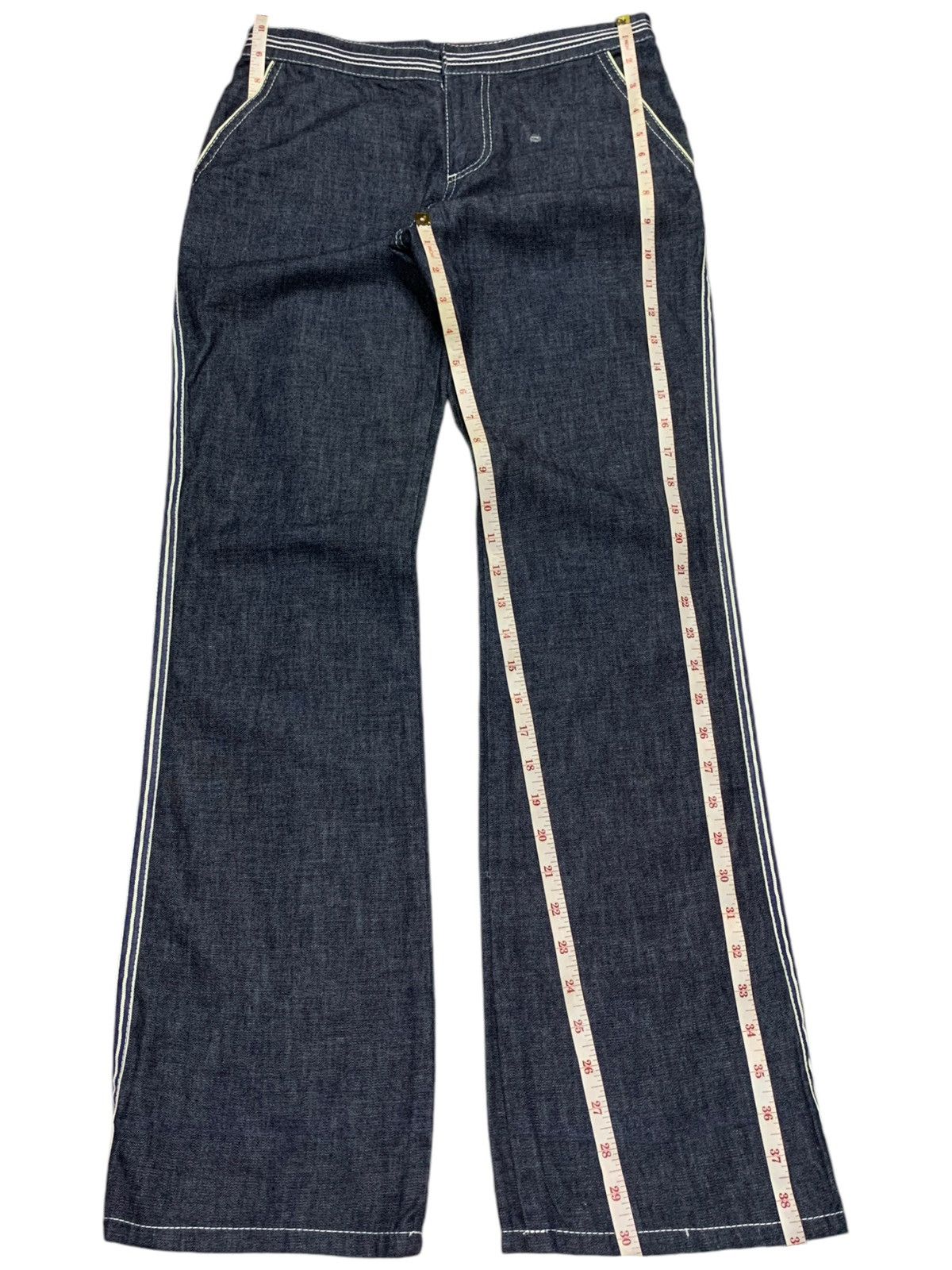 Heaven by Marc Jacobs × Jacobs By Marc Jacobs × Marc Jacobs Marc Jacobs Blue Wash Side Striped Bootcut Denim Pants Size 28" / US 6 / IT 42 - 11 Thumbnail