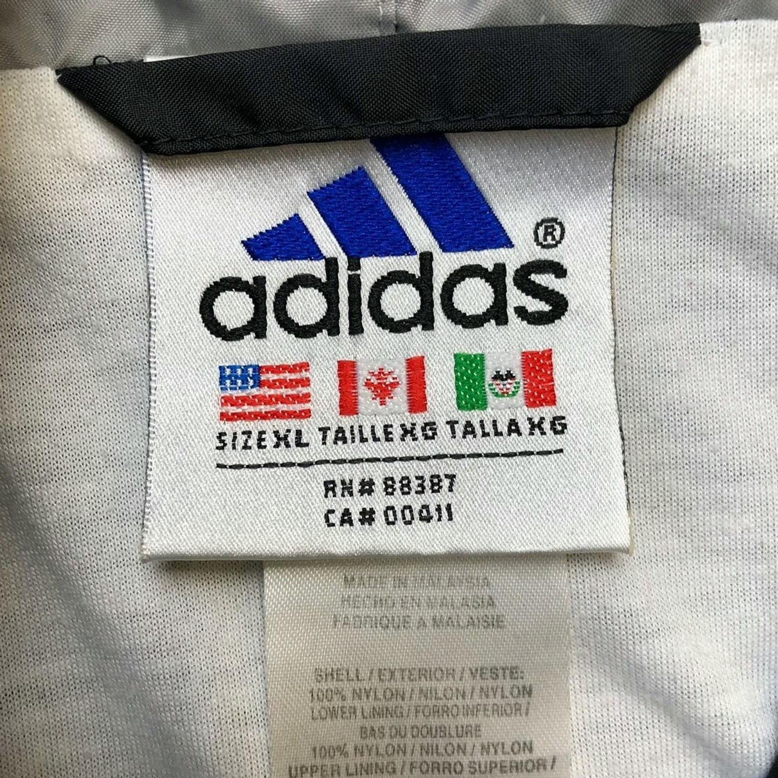 Adidas × Vintage Adidas Jacket XL Stripe Spell Out 1/4 Zip 90s Windbreaker Size US XL / EU 56 / 4 - 5 Thumbnail
