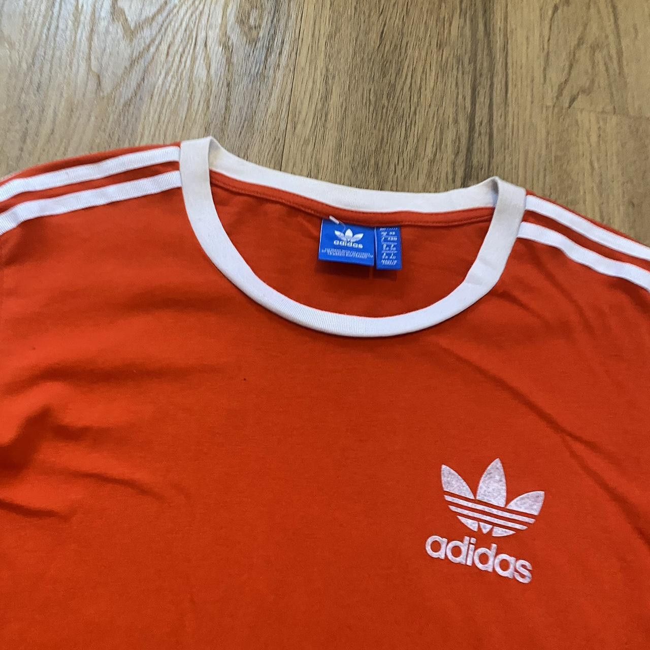 Adidas Orange and white Adidas t-shirt #adidas Size US S / EU 44-46 / 1 - 3 Thumbnail