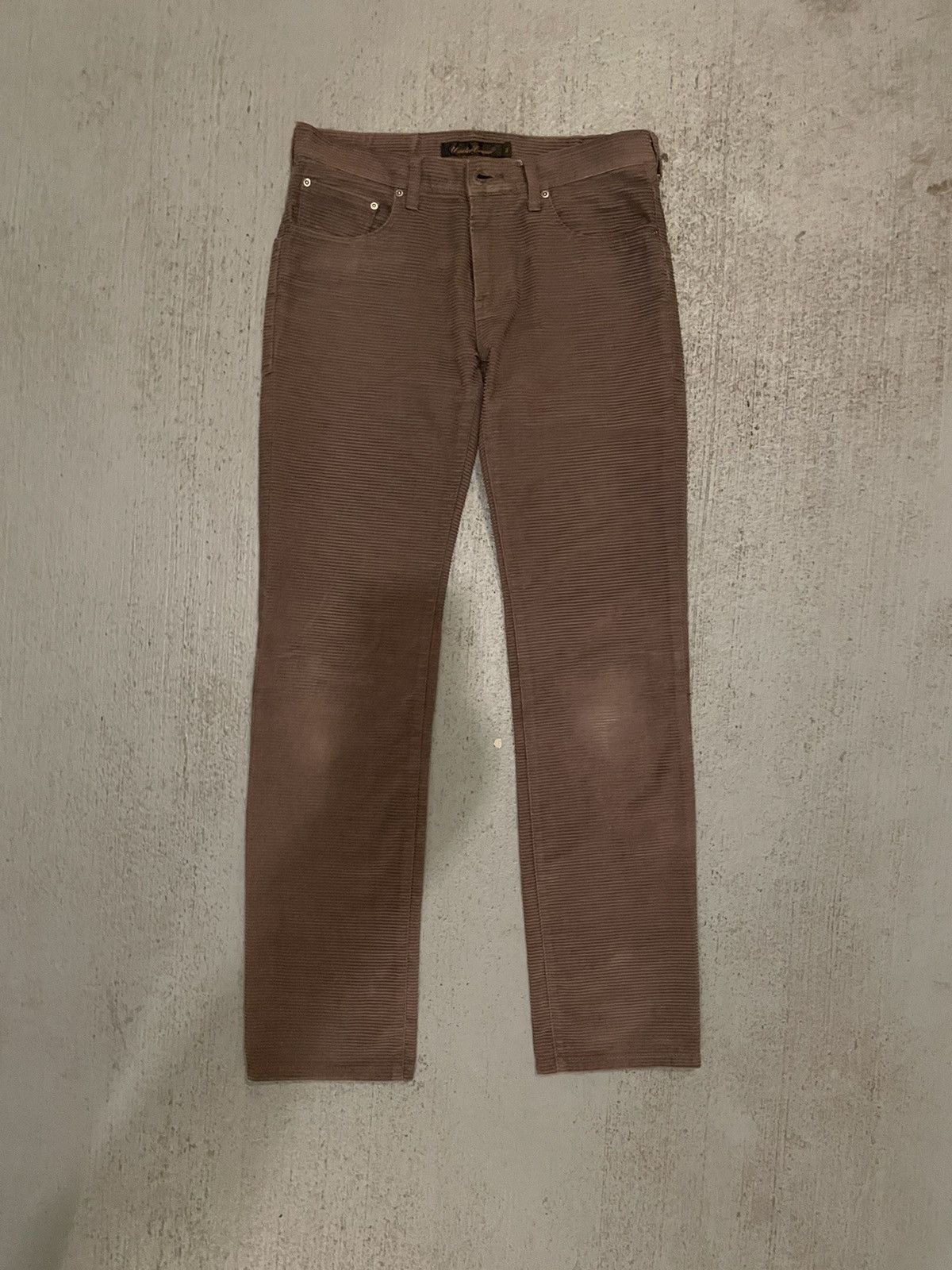 Image of Archival Clothing x Jun Takahashi Undercover Aw05 “Arts And Crafts” Corduroy Stripe Pants in Brown 