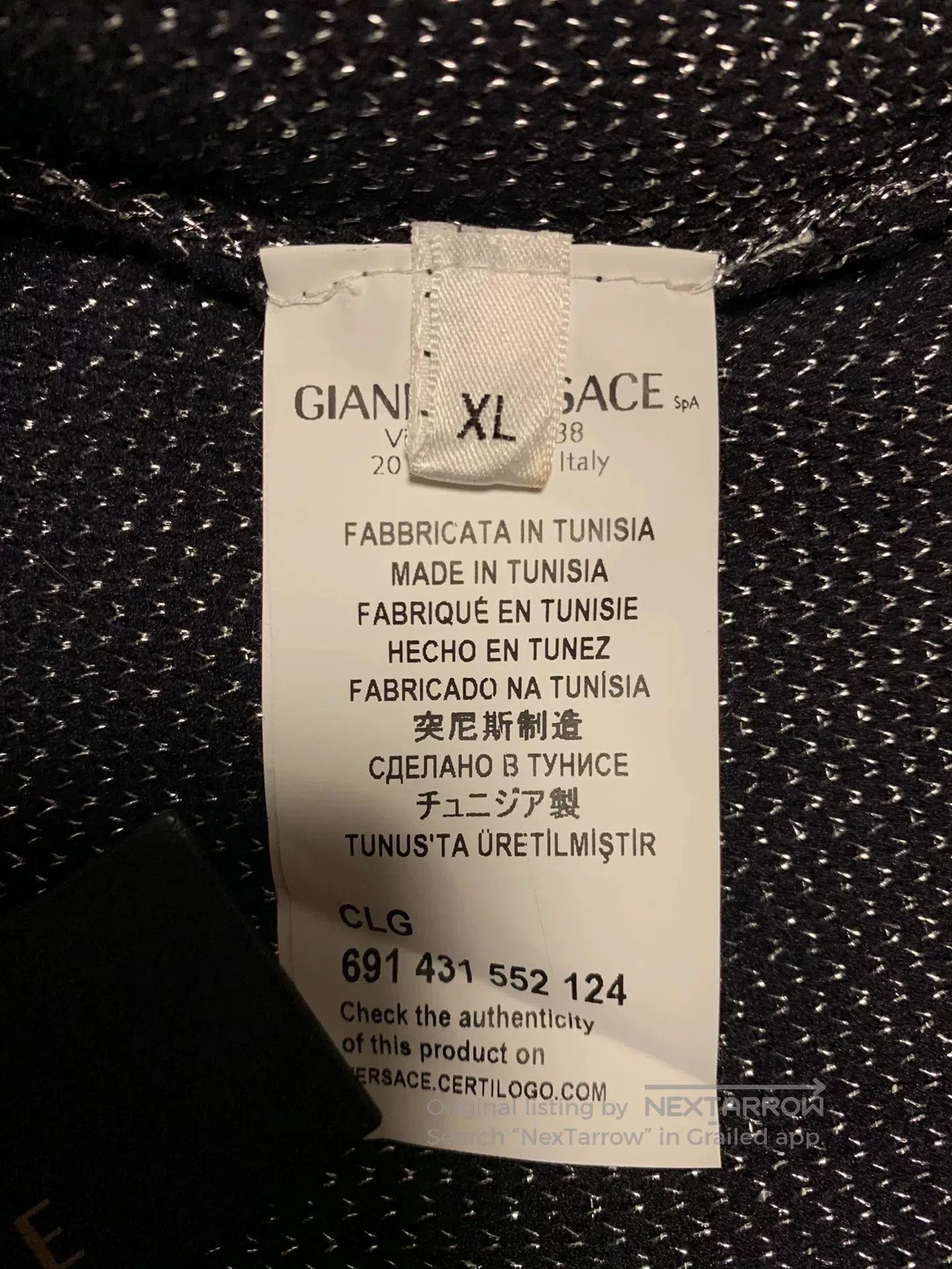 Other Versace Collection Men's Mixed Fabric Sweater. Size US XL / EU 56 / 4 - 5 Thumbnail