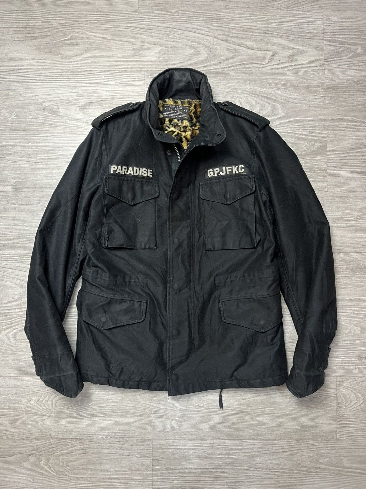 The Guilty Parties フード付きメルトンコート　ワコマリア　M Japanese Brand × Wacko Maria Guilty Parties Outrageous Sound By