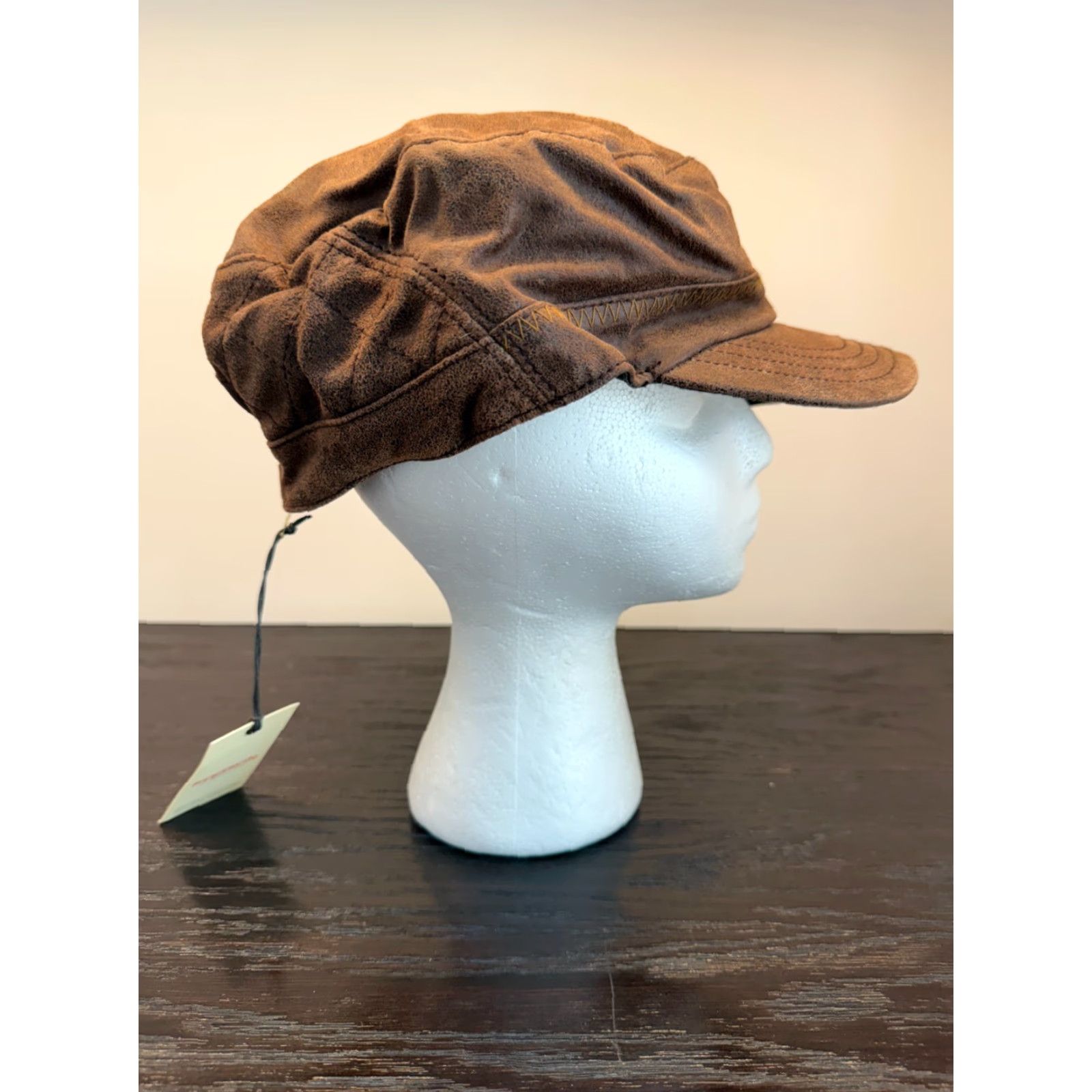 Stetson Stetson Hat Large Brown Leather Houndsville Hike Dad Outdoor Motorcycle Mens Size ONE SIZE - 3 Thumbnail