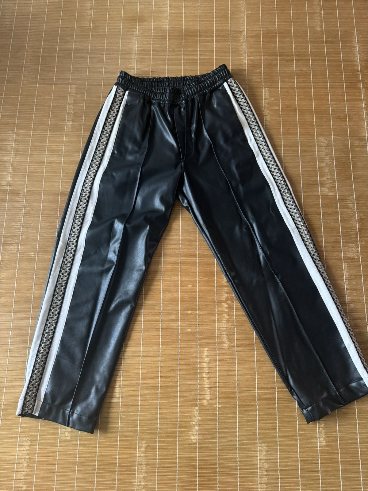 Sasquatchfabrix Black faux leather pants Size US 29 - 1 Thumbnail