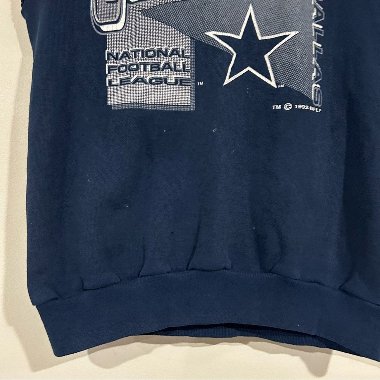 Logo 7 Vintage 1992 Dallas Cowboys Cutoff Hoodie Size US XS / EU 42 / 0 - 3 Thumbnail