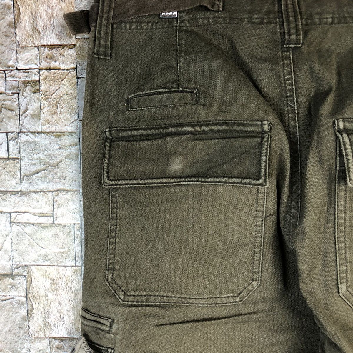 Japanese Brand Town & Country Green Cargo Multipocket Pants #A981 Size US 31 - 16 Thumbnail