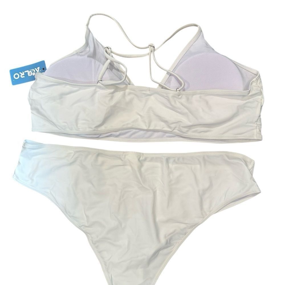 Other Aolro Elegant White Bikini Set Size 3XL / US 20-22 - 2 Thumbnail