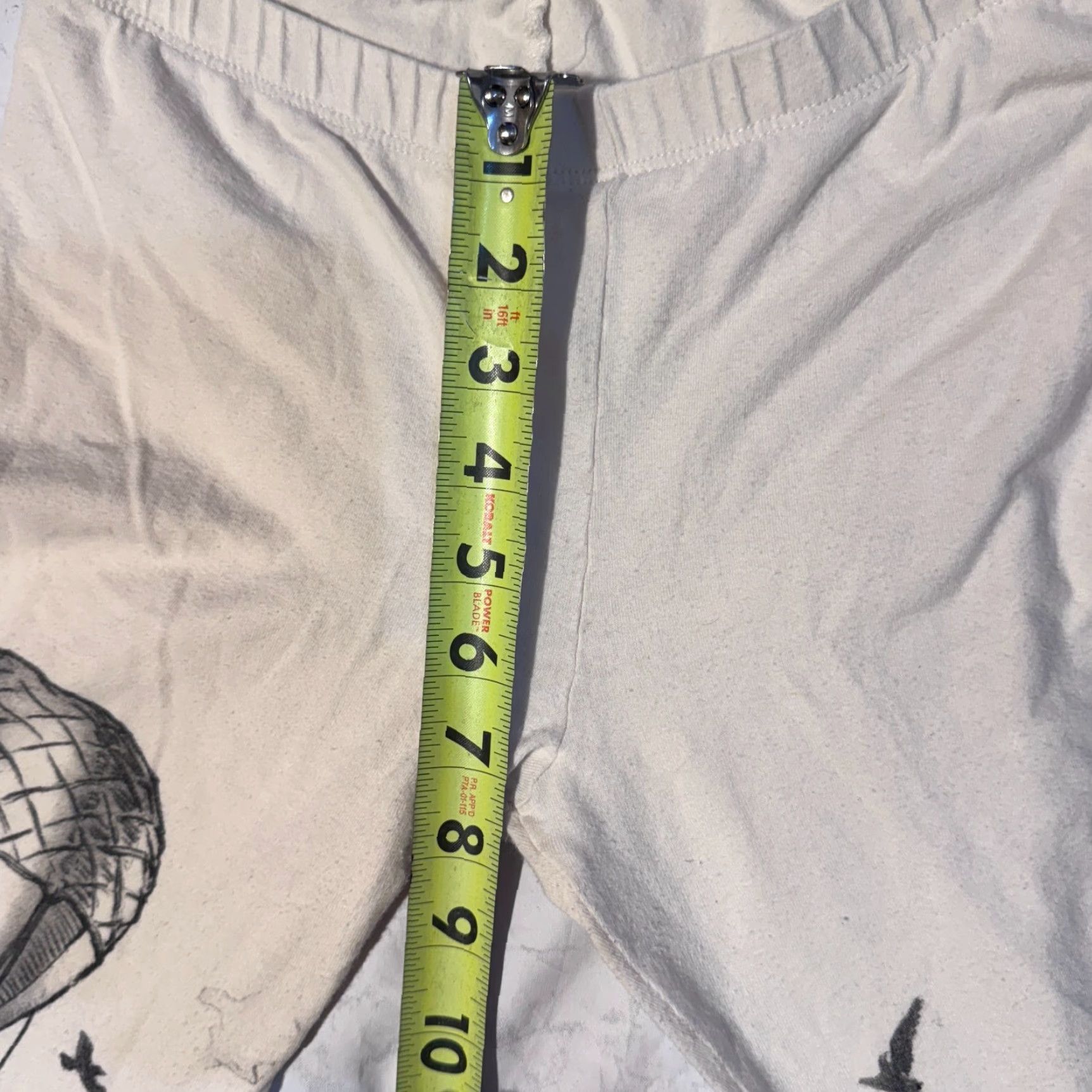 Vintage Carousel Ink Leggings Womens M Ivory Steampunk Vintage No Pattern Solid Casual Party/Cocktail Travel 25.5in Inseam 8.5-10.5in Rise Regular Size 32" / US 10 / IT 46 - 4 Thumbnail