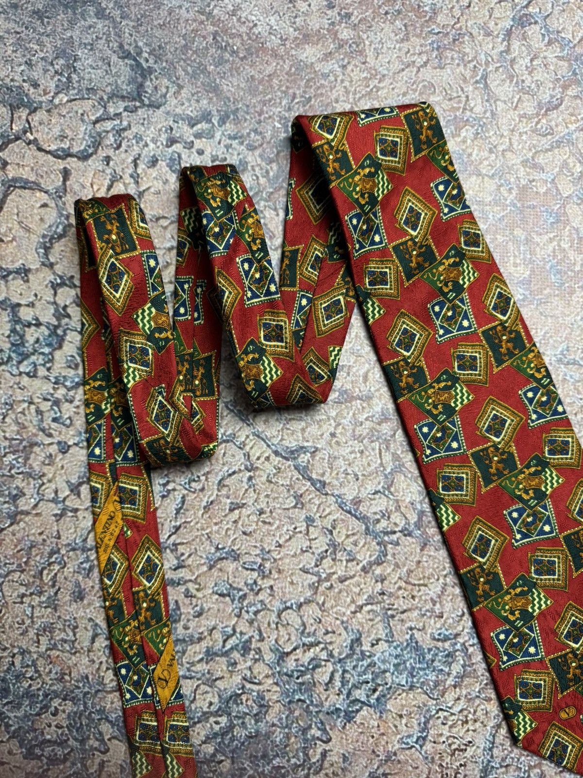 Valentino × Vintage Vintage VALENTINO tie made in Italy🇮🇹 Size ONE SIZE - 3 Thumbnail