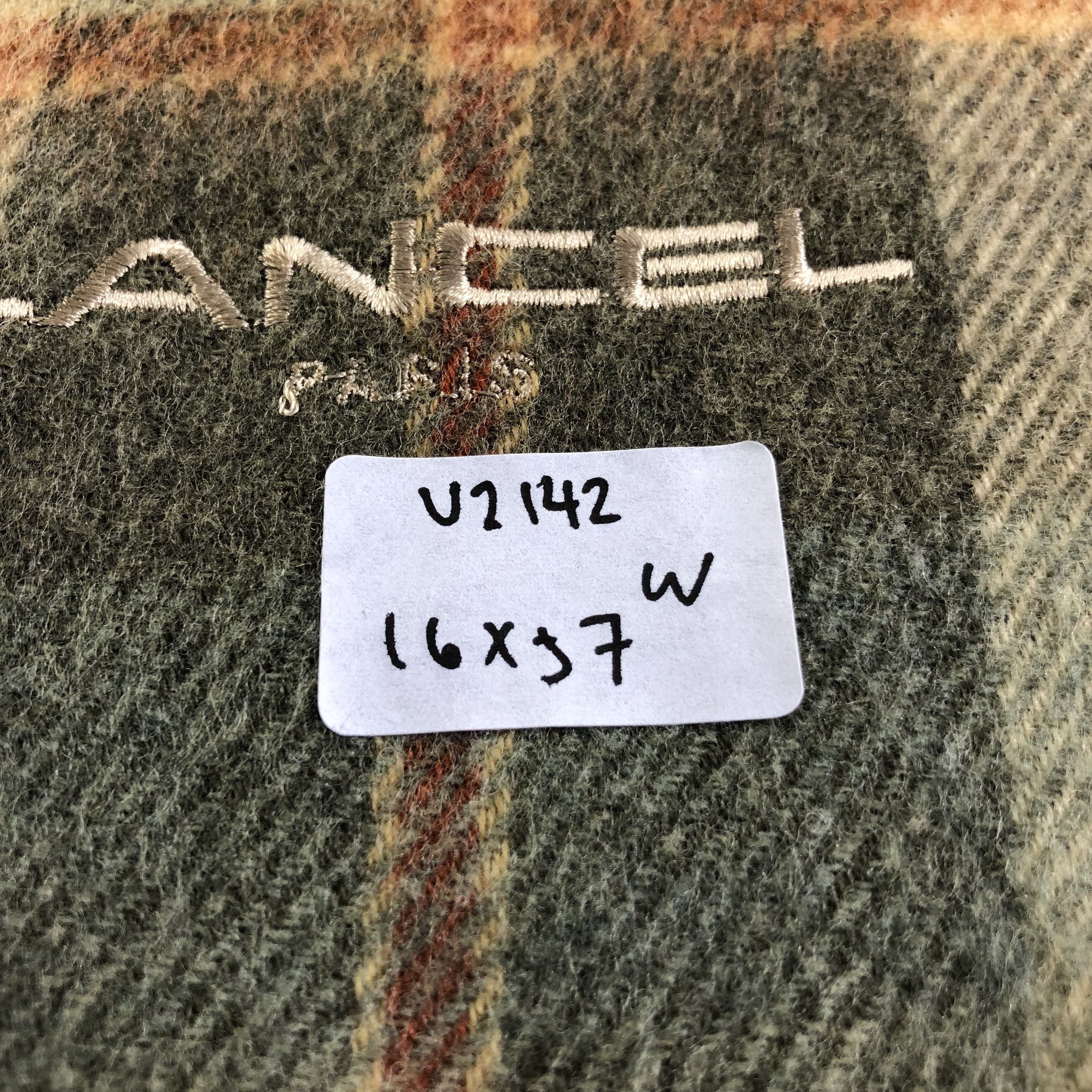 Lancel Lancel Tartan Wool Scarf Muffler Neckwear V2142 Size ONE SIZE - 7 Thumbnail