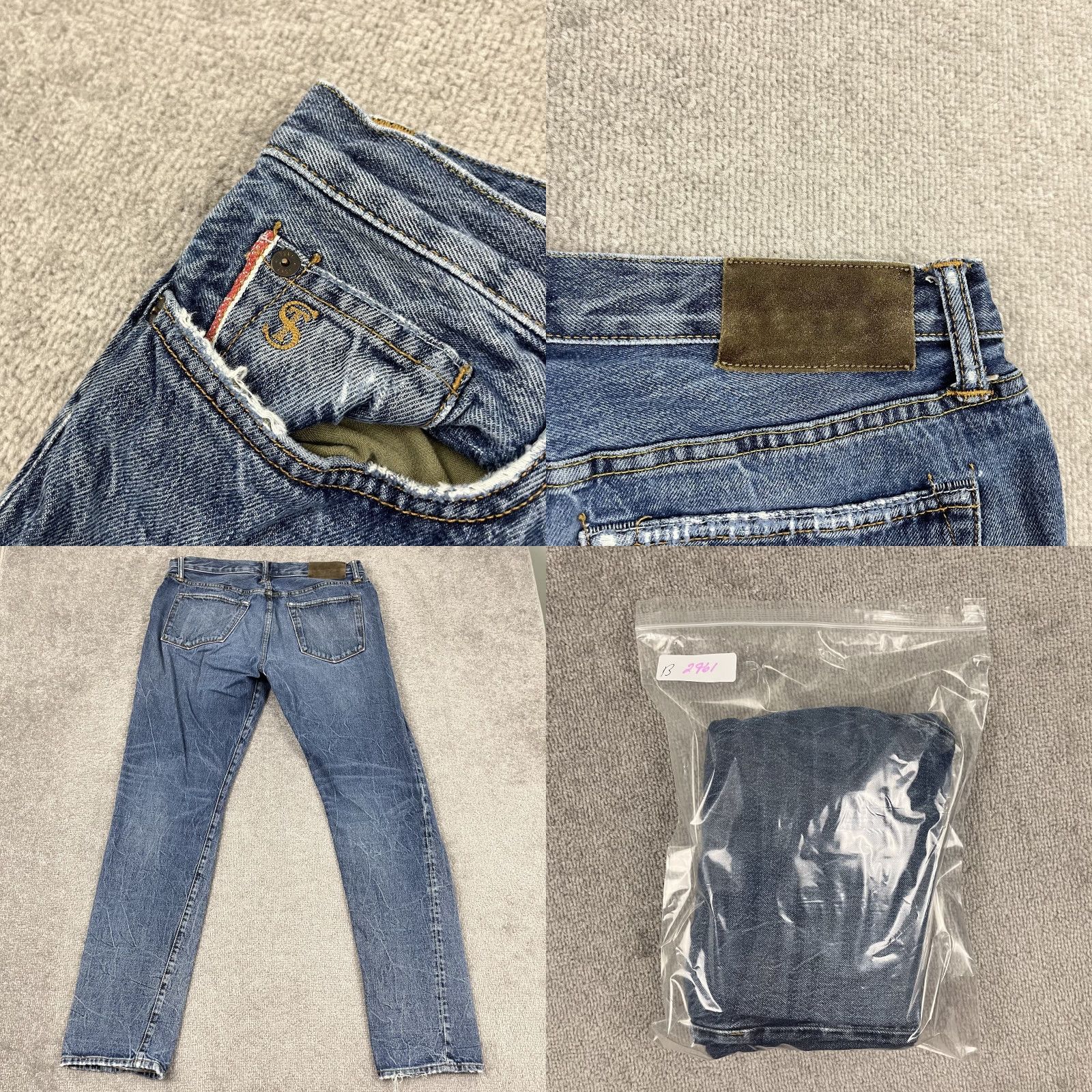 Todd Snyder Todd Snyder Selvedge Jeans Mens 34x33 Slim Fit Blue Denim Button Fly Made in USA Size US 34 / EU 50 - 8 Thumbnail